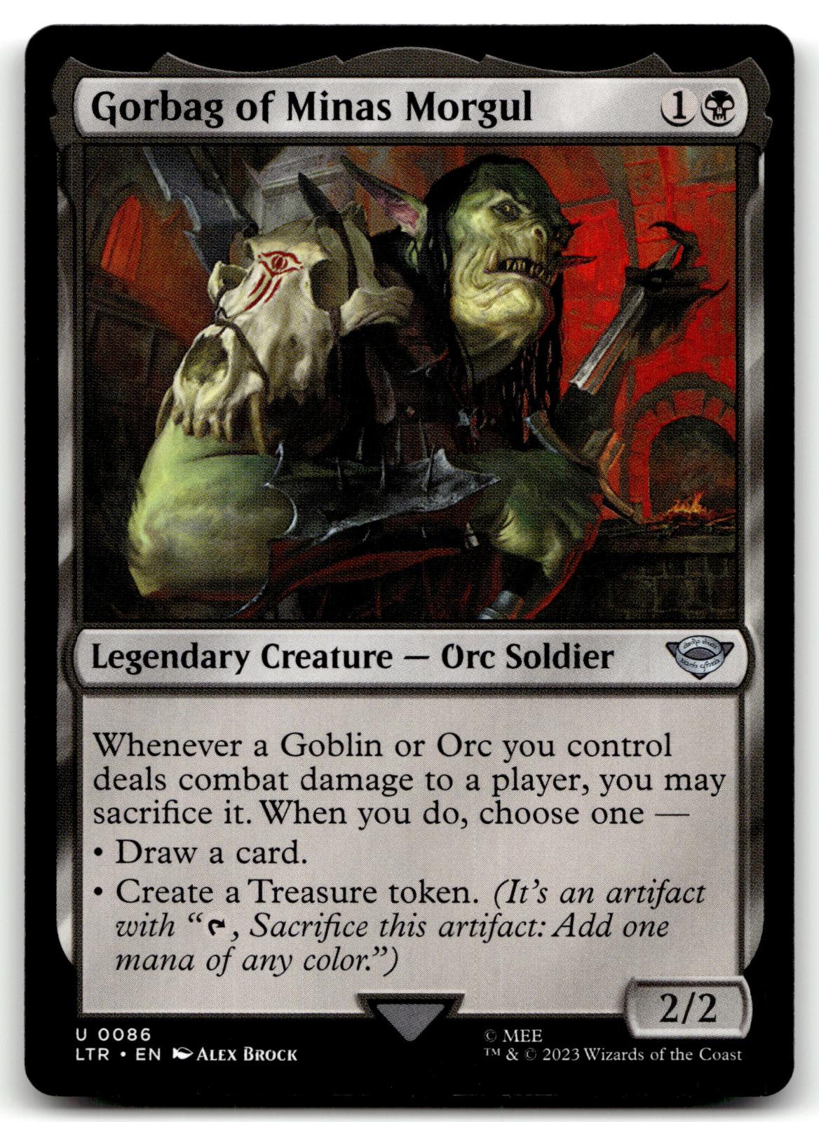 Gorbag of Minas Morgul 86 Universes Beyond: The Lord of the Rings: Tales of Middle-earth Magic: The Gathering NM