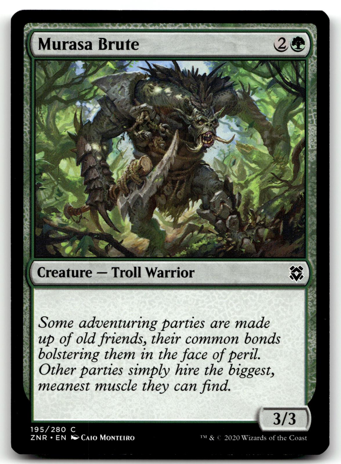 Murasa Brute 195 Common Zendikar Rising Magic: The Gathering Near Mint