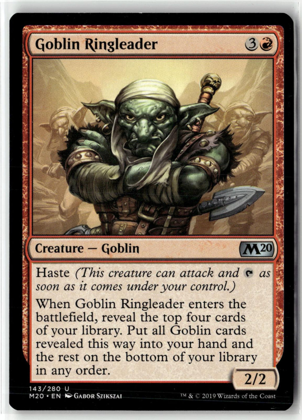 Goblin Ringleader 143 Uncommon Core Set 2020 Magic: The Gathering Near Mint