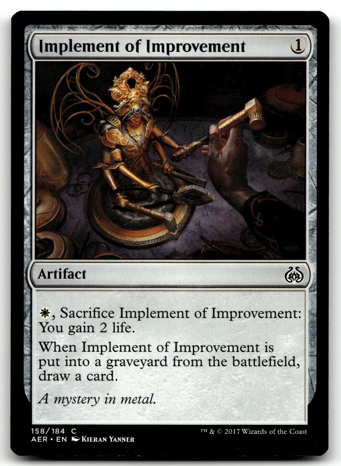 Implement of Improvement 158 Common Aether Revolt Magic: The Gathering Near Mint
