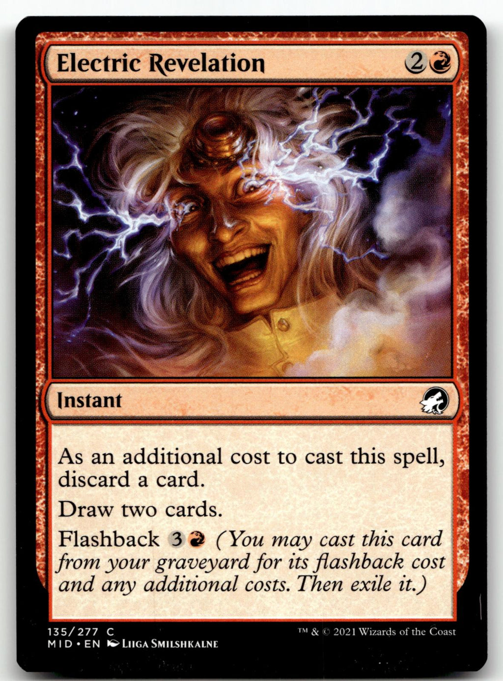 Electric Revelation 135 Common Innistrad: Midnight Hunt Magic: The Gathering NM