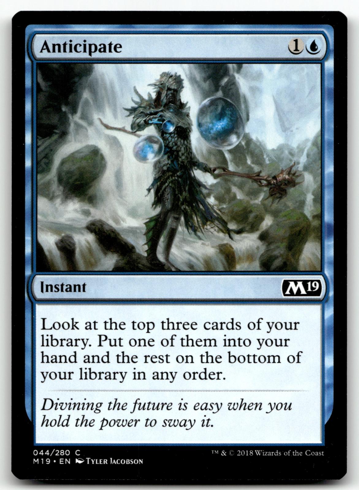 Anticipate 44 Common Core Set 2019 Magic: The Gathering Near Mint