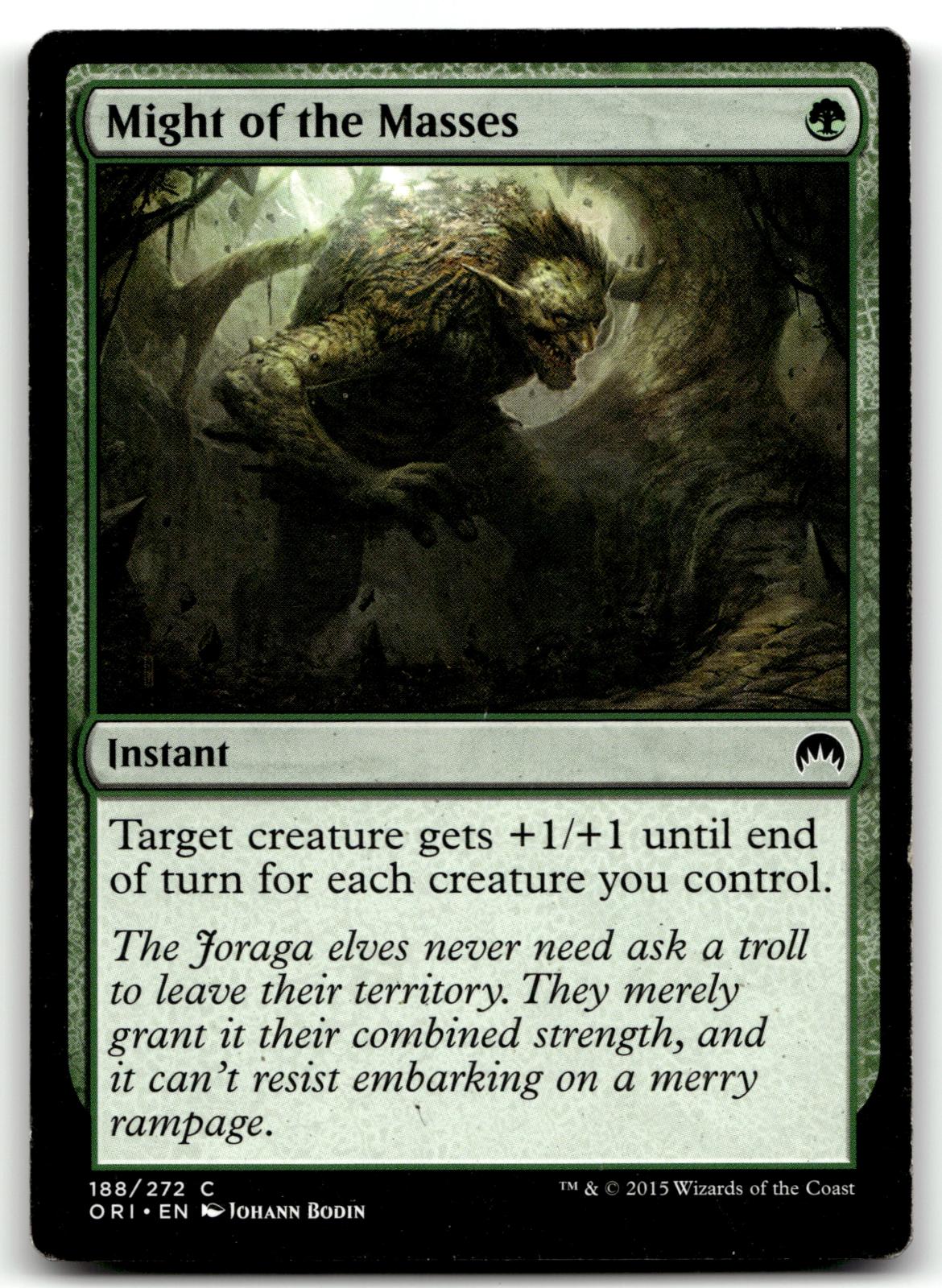 Might of the Masses 188 Common Magic Origins Magic: The Gathering Near Mint