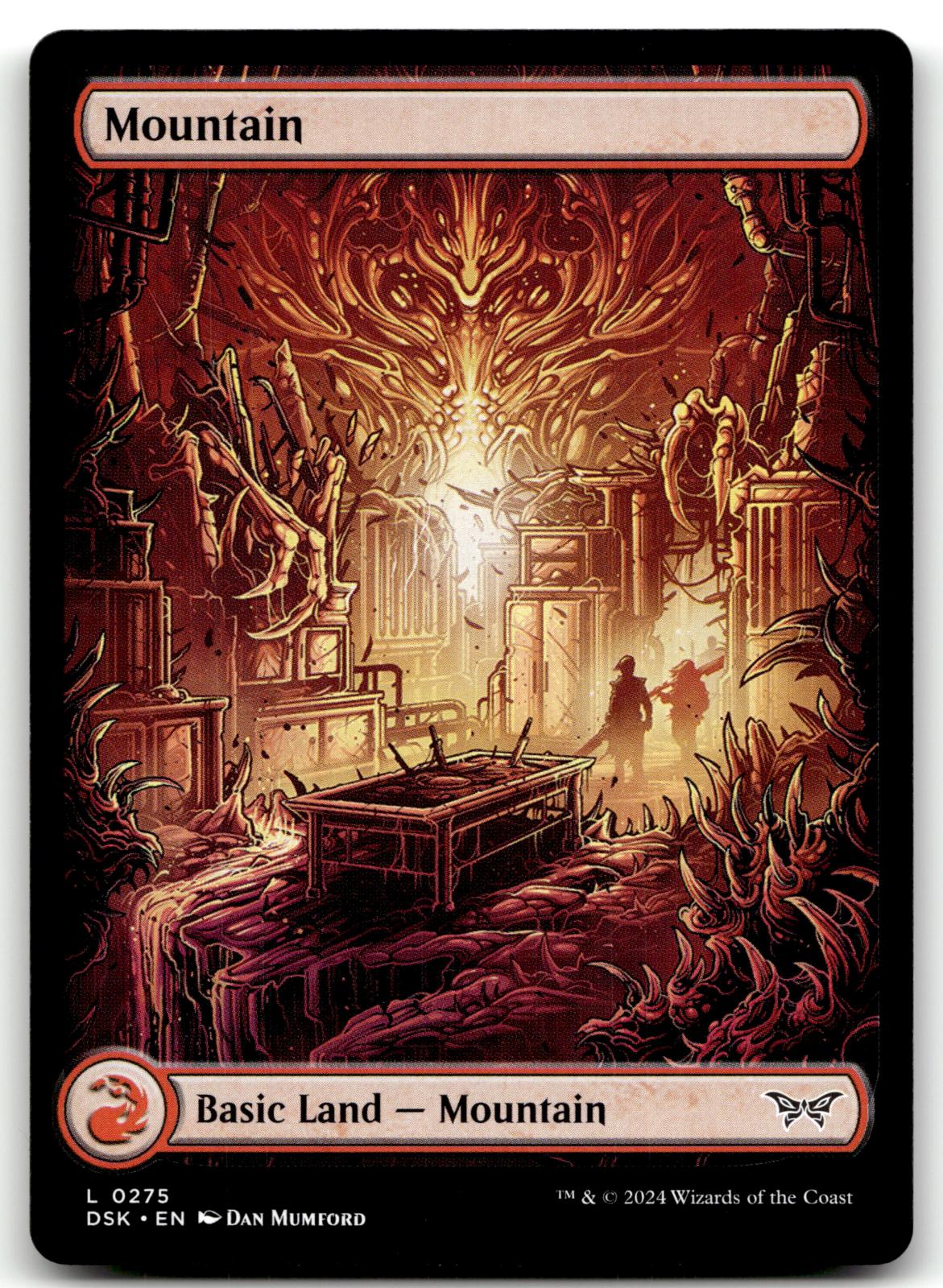 Mountain (0275) - Full Art 275 Duskmourn: House of Horror Magic: The Gathering NM