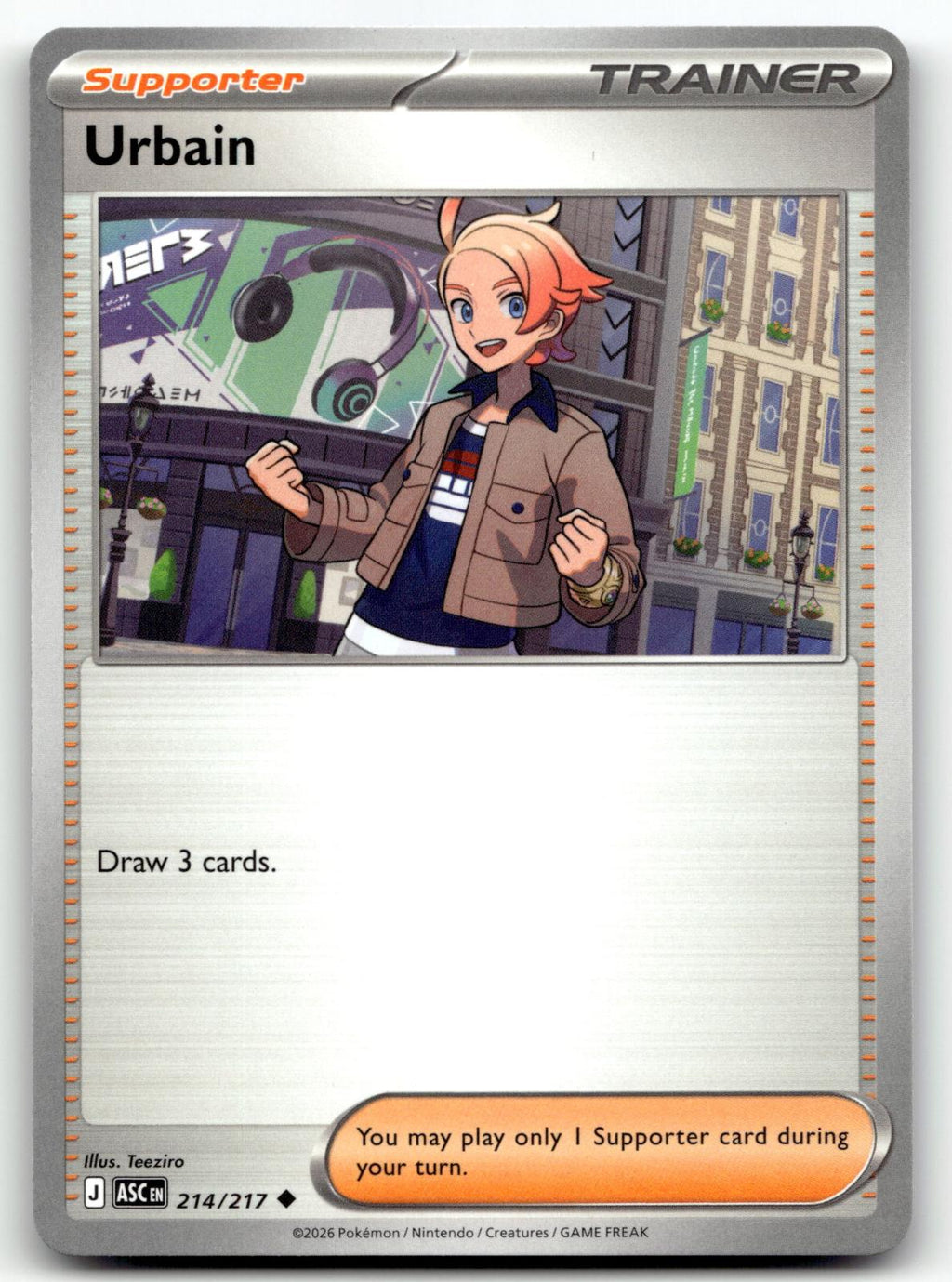 Urbain 214/217 Uncommon Ascended Heroes Pokemon Near Mint