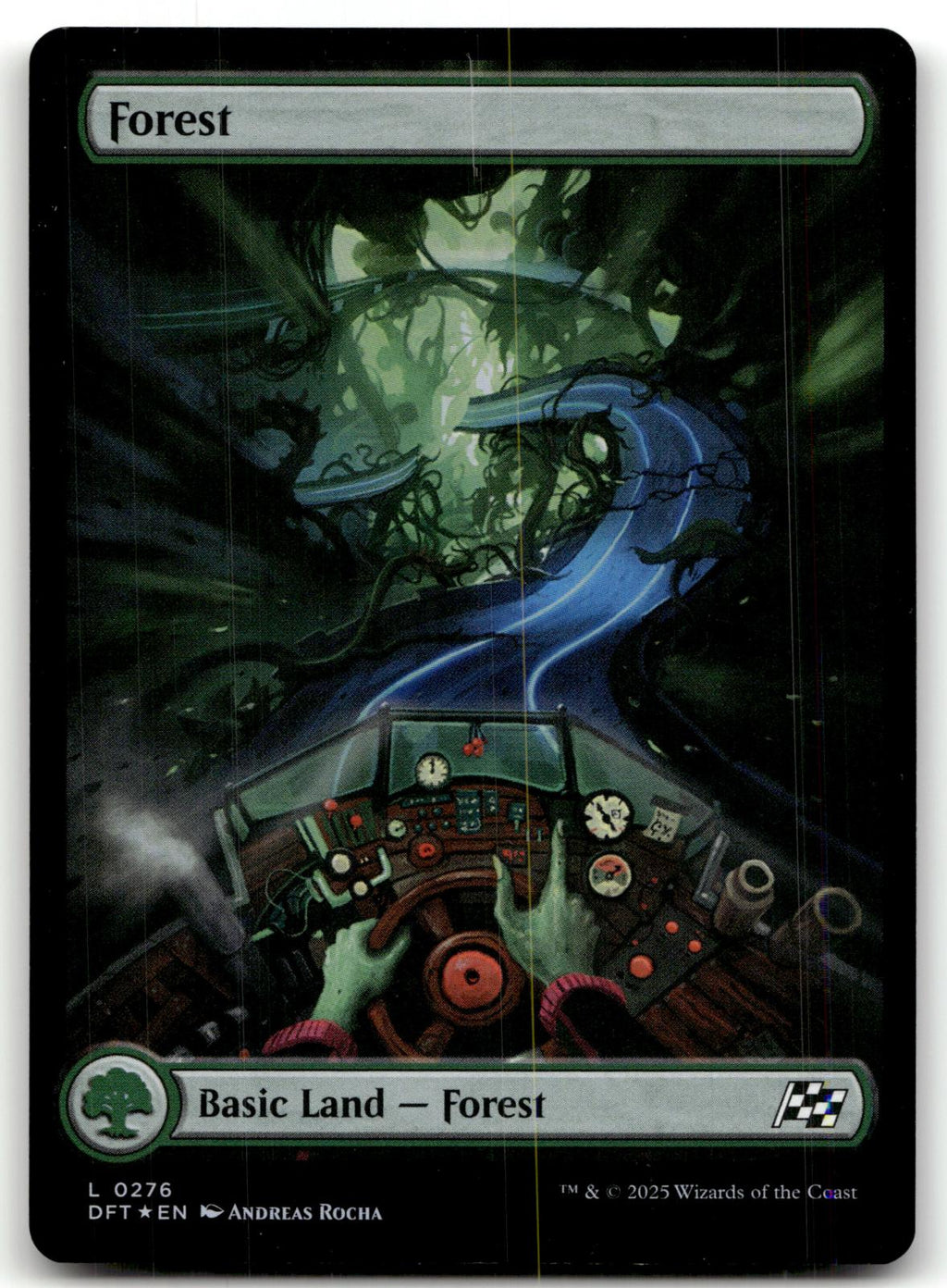 Forest (0276) 276 Land Aetherdrift Magic: The Gathering Foil Near Mint