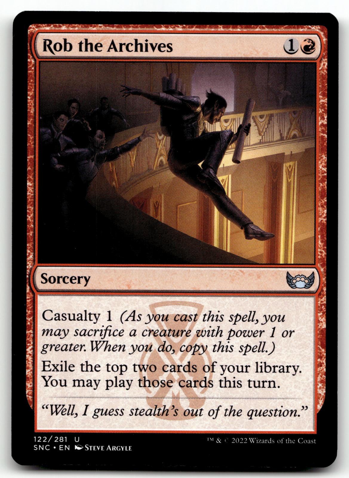 Rob the Archives 122 Uncommon Streets of New Capenna Magic: The Gathering NM