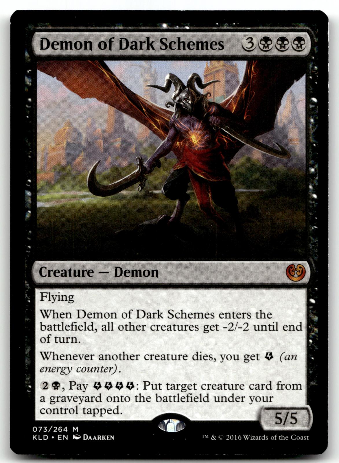 Demon of Dark Schemes 73 Mythic Kaladesh Magic: The Gathering Near Mint