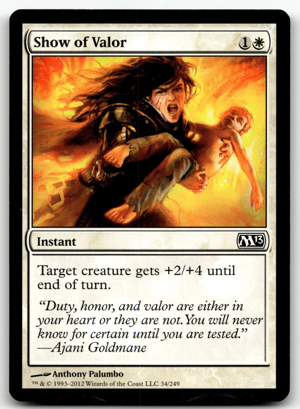 Show of Valor 34 Common Magic 2013 (M13) Magic: The Gathering Near Mint