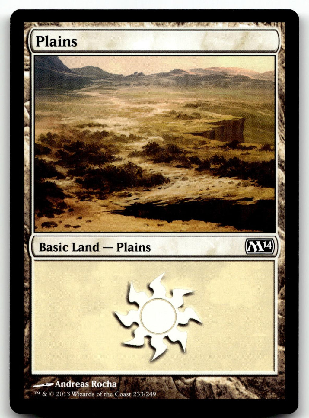 Plains (233) 233 Land Magic 2014 (M14) Magic: The Gathering Near Mint