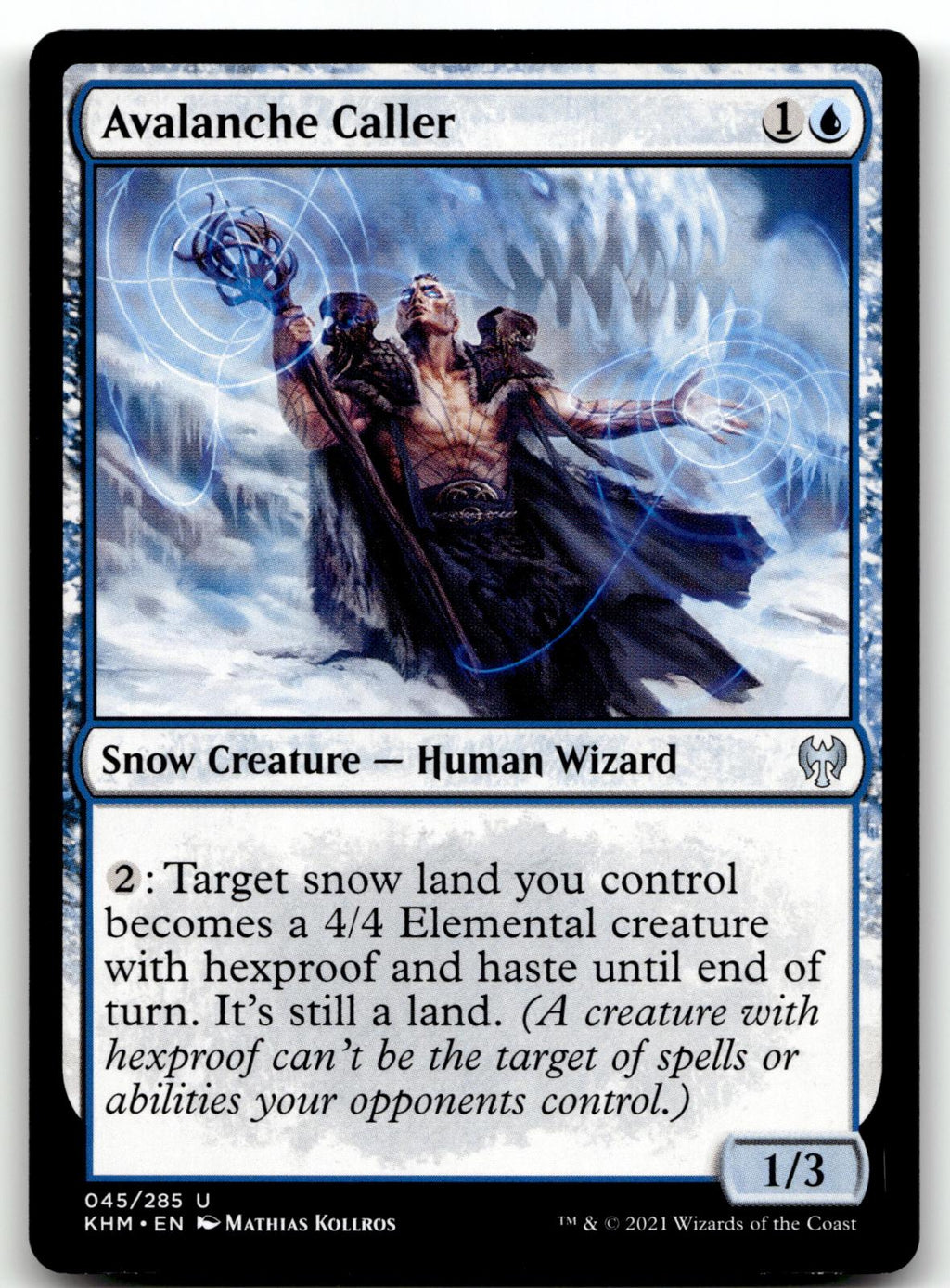 Avalanche Caller 45 Uncommon Kaldheim Magic: The Gathering Near Mint