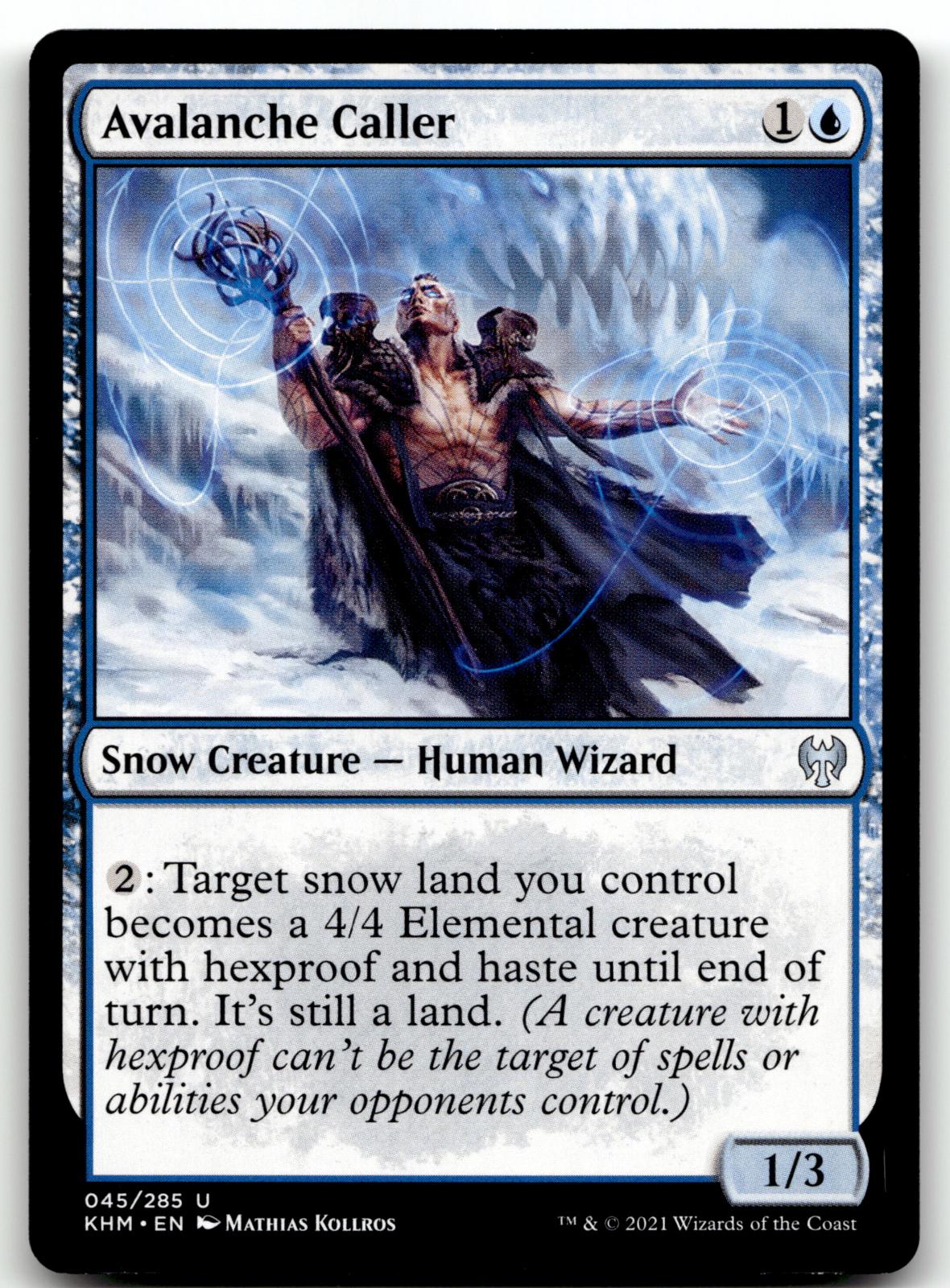 Avalanche Caller 45 Uncommon Kaldheim Magic: The Gathering Near Mint
