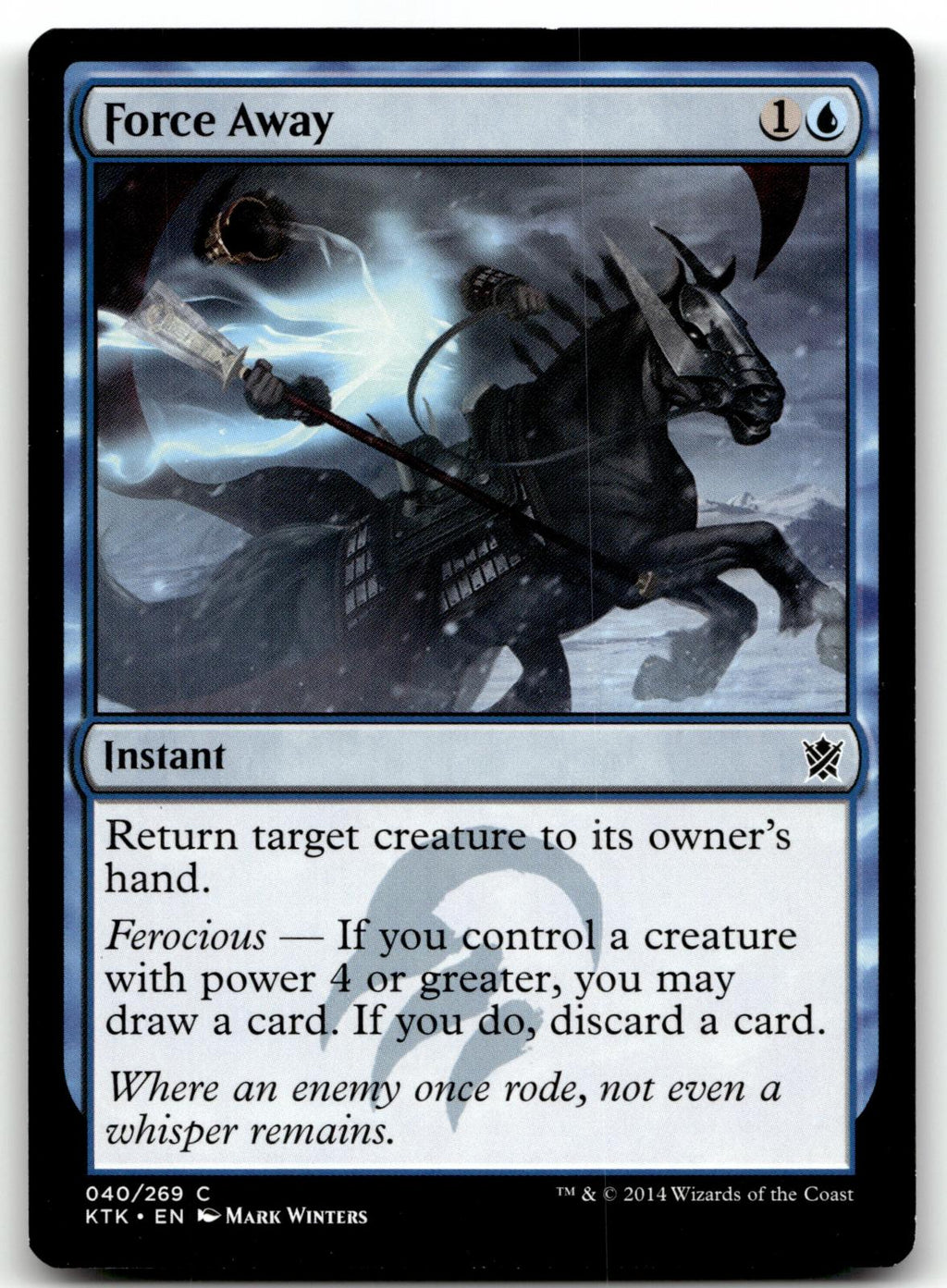 Force Away 40 Common Khans of Tarkir Magic: The Gathering Near Mint
