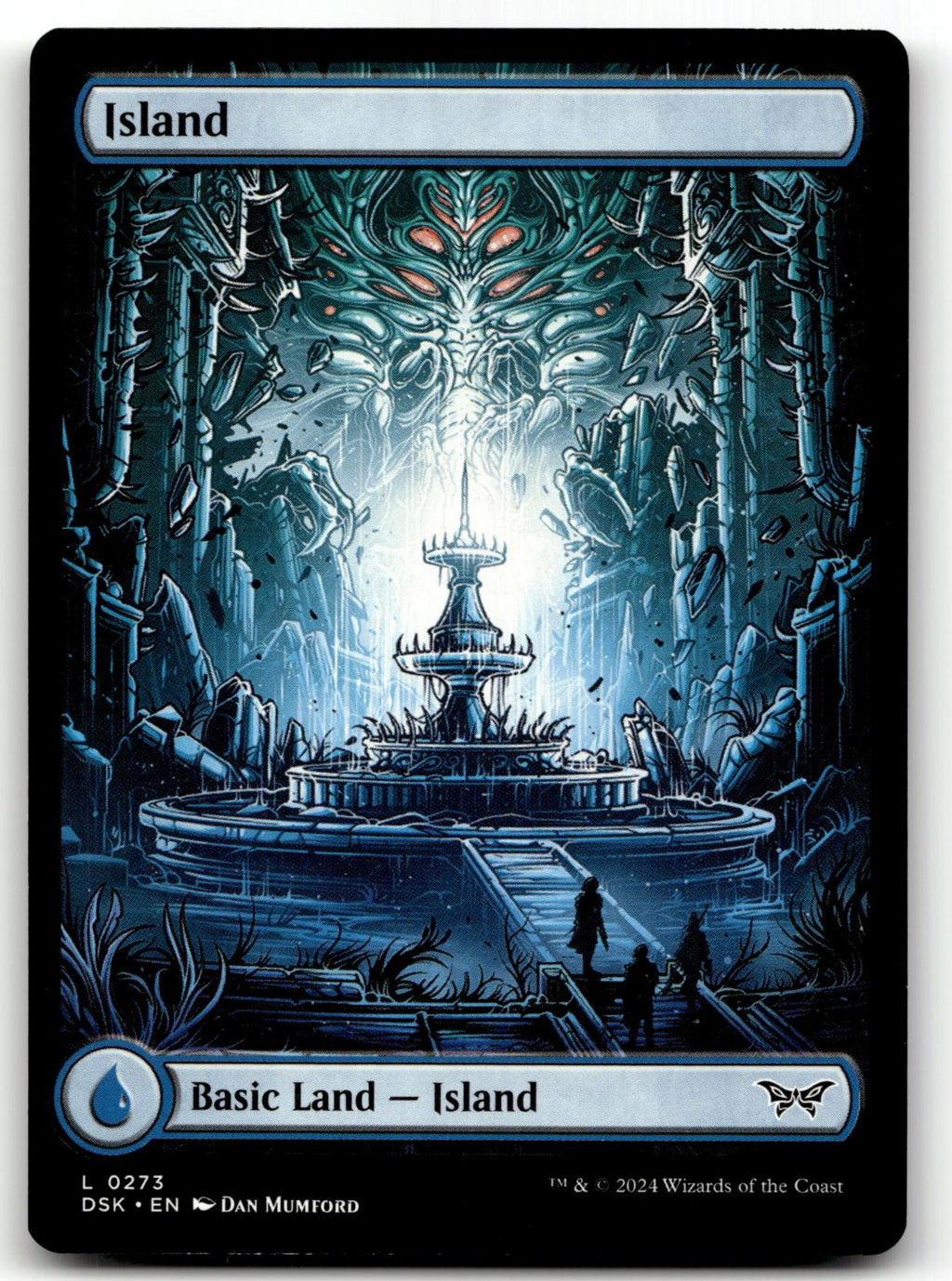 Island (0273) - Full Art 273 Duskmourn: House of Horror Magic: The Gathering NM