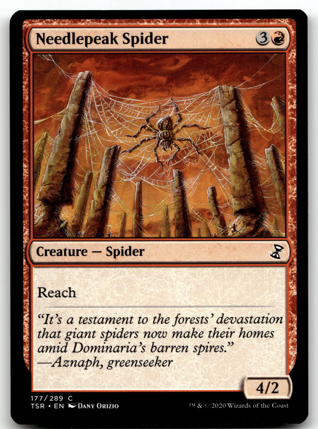 Needlepeak Spider 177 Common Time Spiral: Remastered Magic: The Gathering NM