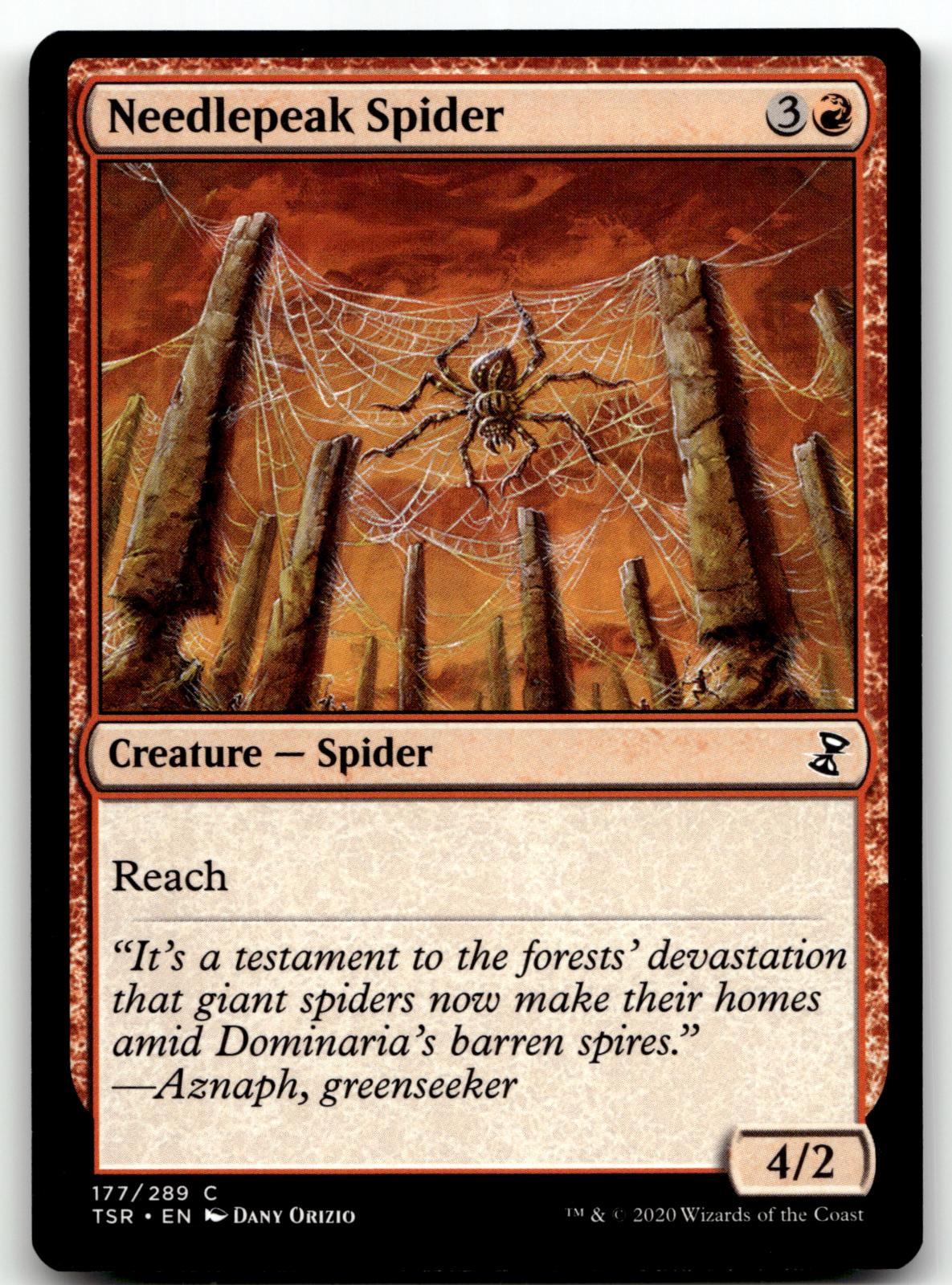 Needlepeak Spider 177 Common Time Spiral: Remastered Magic: The Gathering NM