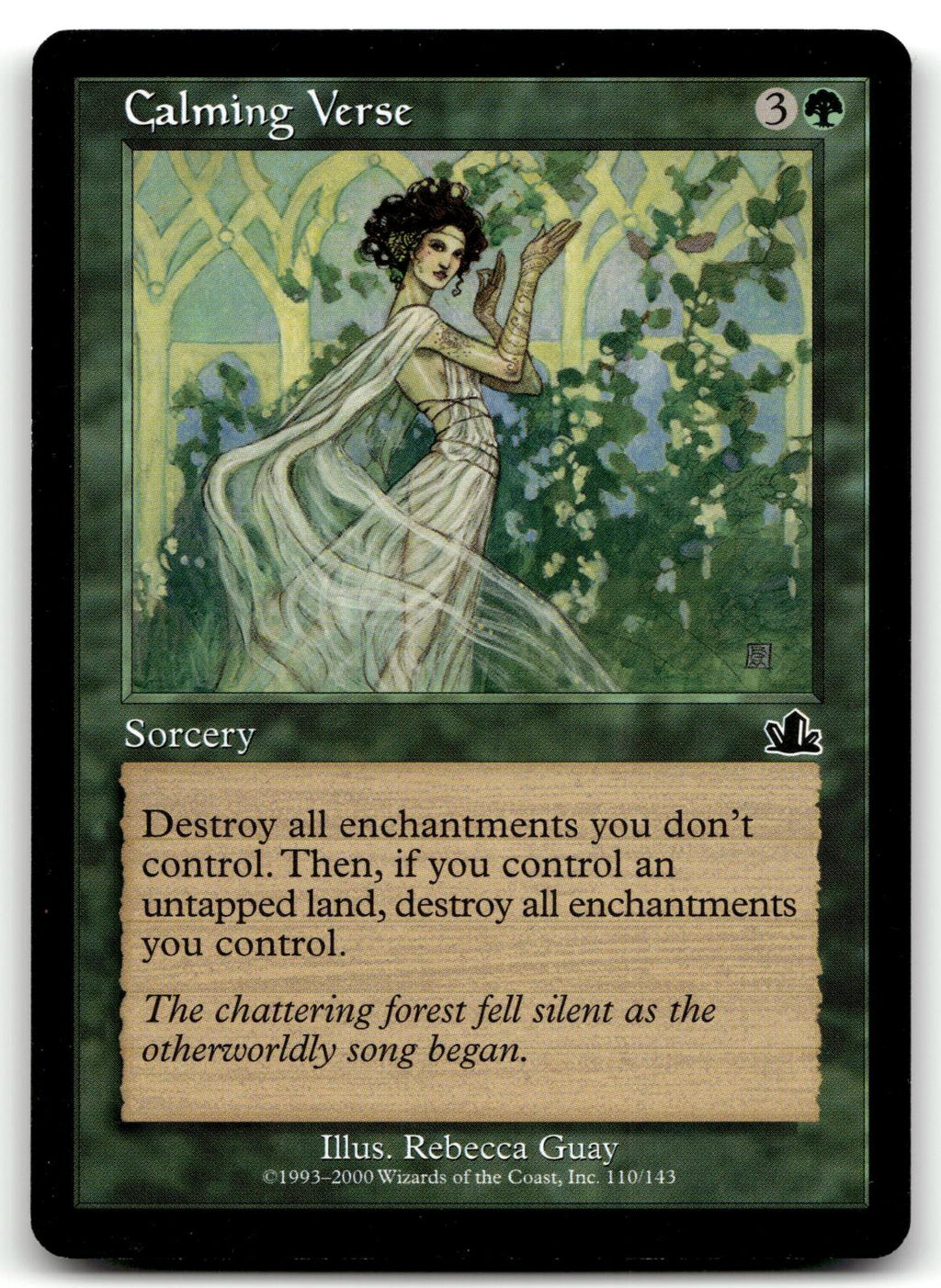 Calming Verse 110 Common Prophecy Magic: The Gathering Near Mint