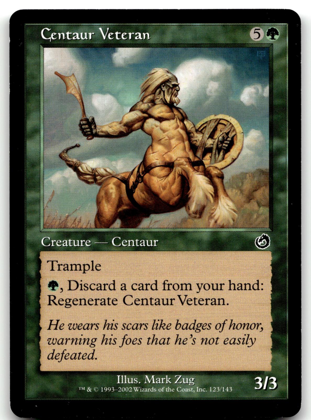 Centaur Veteran 123 Common Torment Magic: The Gathering Near Mint
