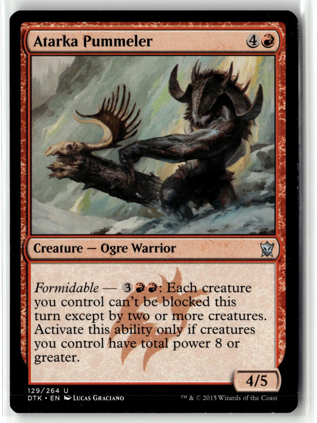 Atarka Pummeler 129 Uncommon Dragons of Tarkir Magic: The Gathering Near Mint