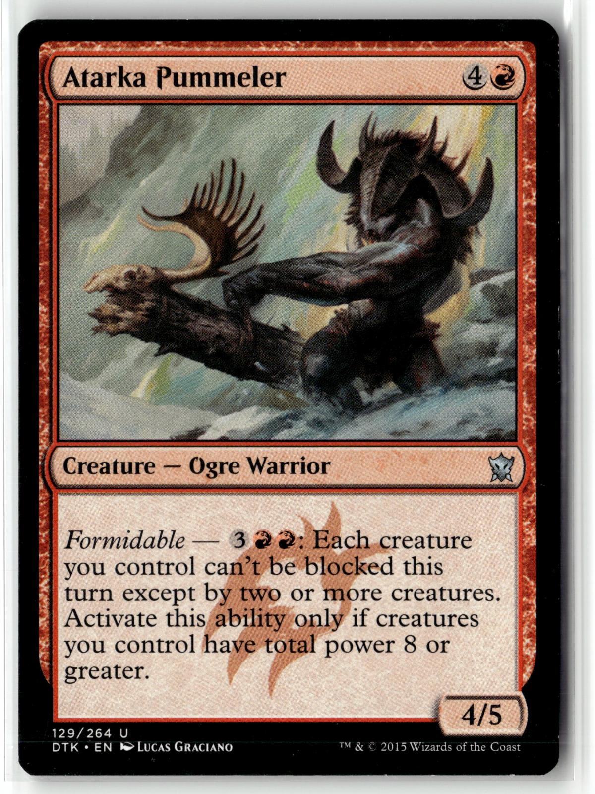 Atarka Pummeler 129 Uncommon Dragons of Tarkir Magic: The Gathering Near Mint