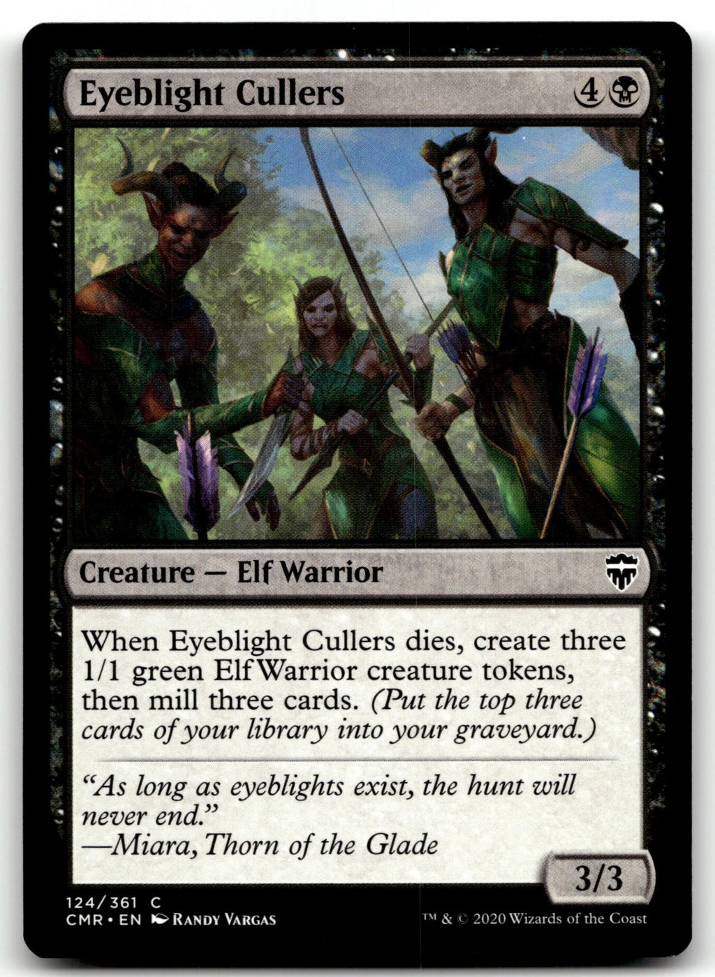 Eyeblight Cullers 124 Common Commander Legends Magic: The Gathering Near Mint