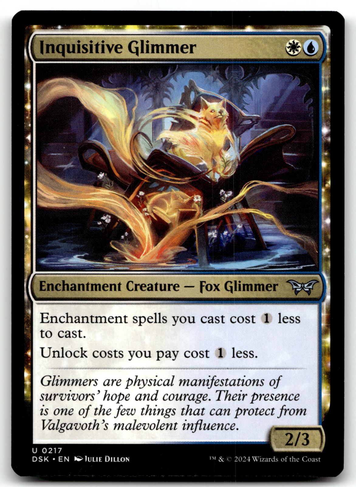 Inquisitive Glimmer 217 Duskmourn: House of Horror Magic: The Gathering NM