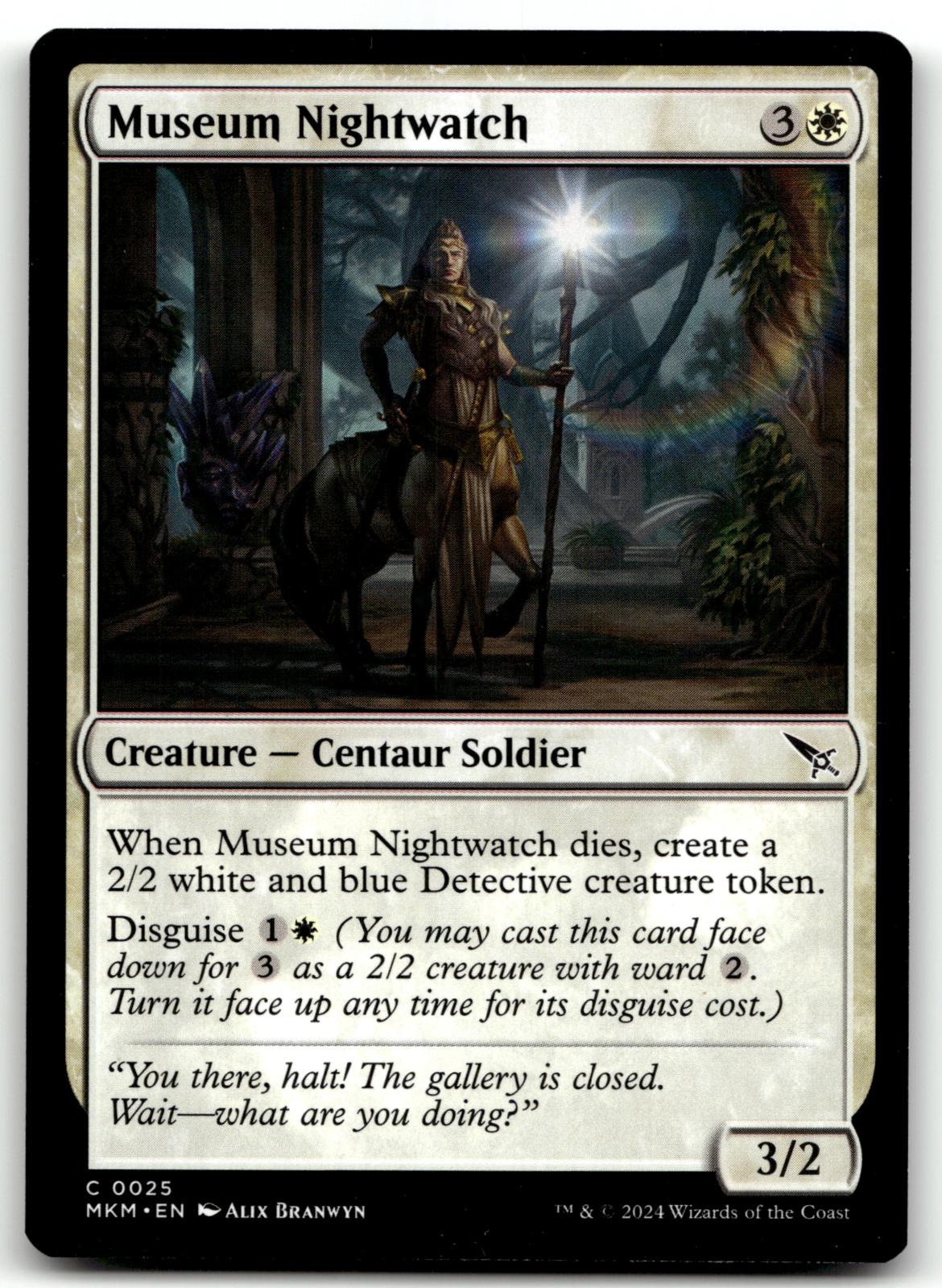 Museum Nightwatch 25 Common Murders at Karlov Manor Magic: The Gathering NM