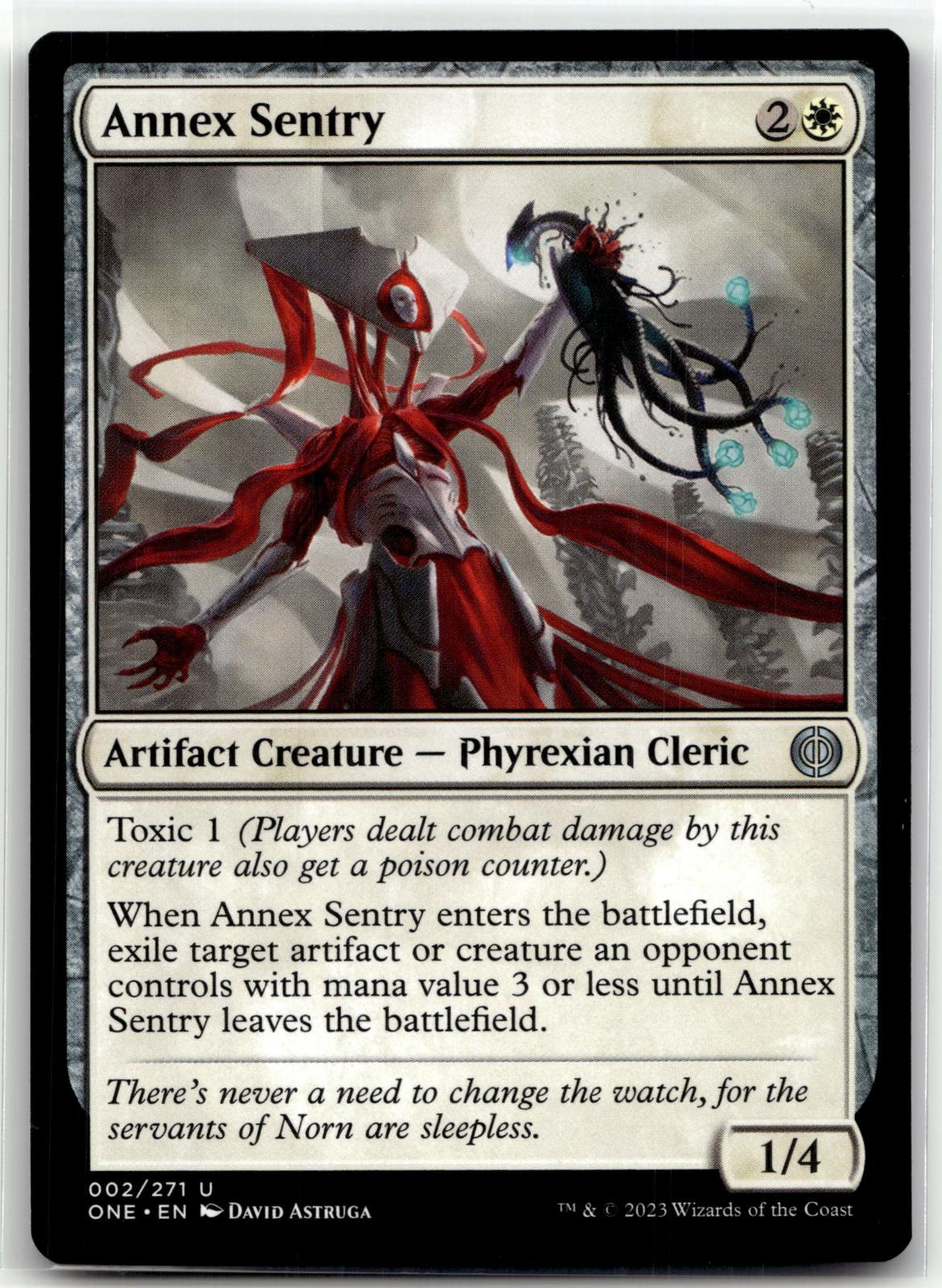 Annex Sentry 2 Uncommon Phyrexia: All Will Be One Magic: The Gathering Near Mint