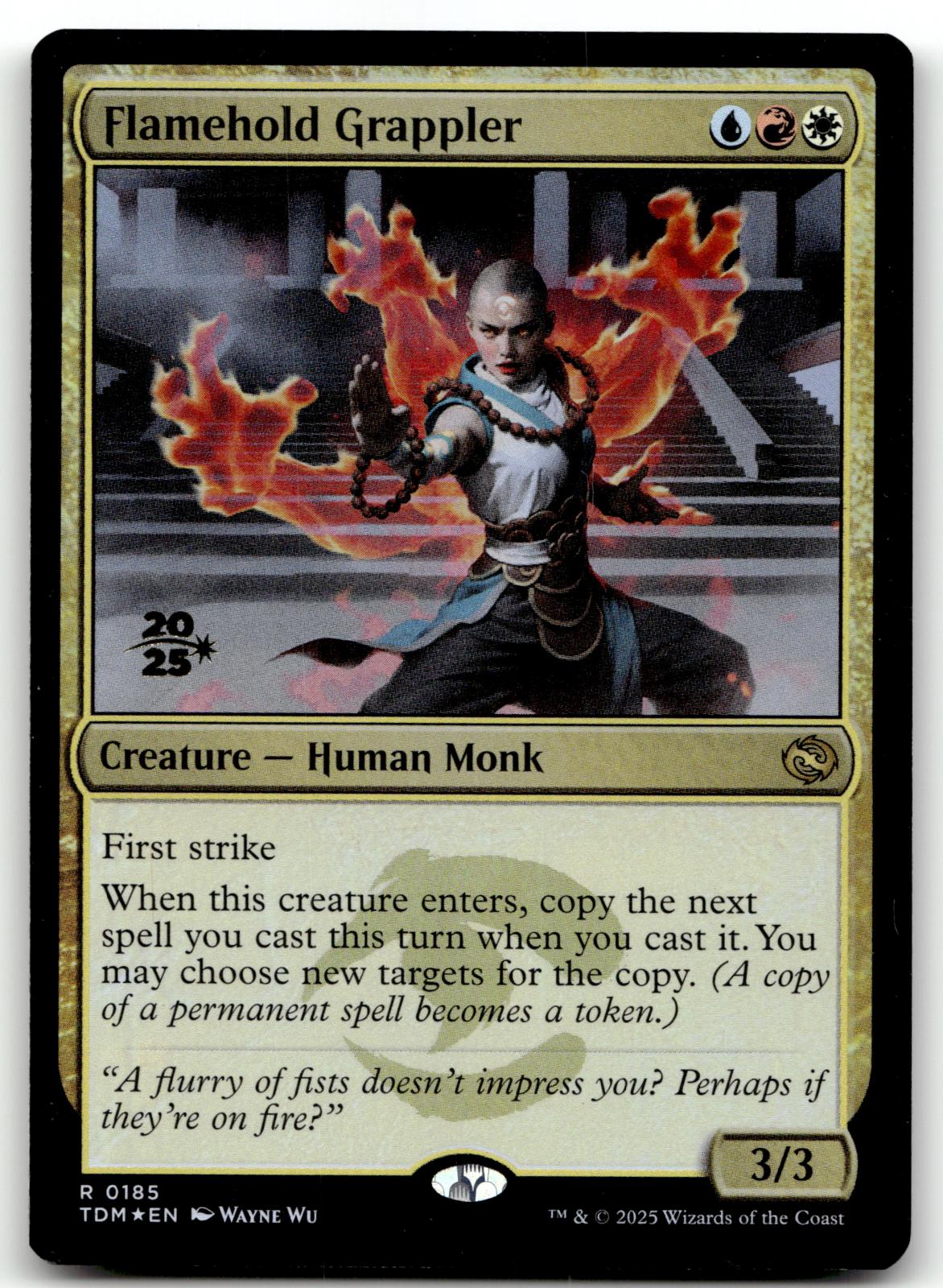Flamehold Grappler 185 Rare Tarkir: Dragonstorm Magic: The Gathering Foil NM