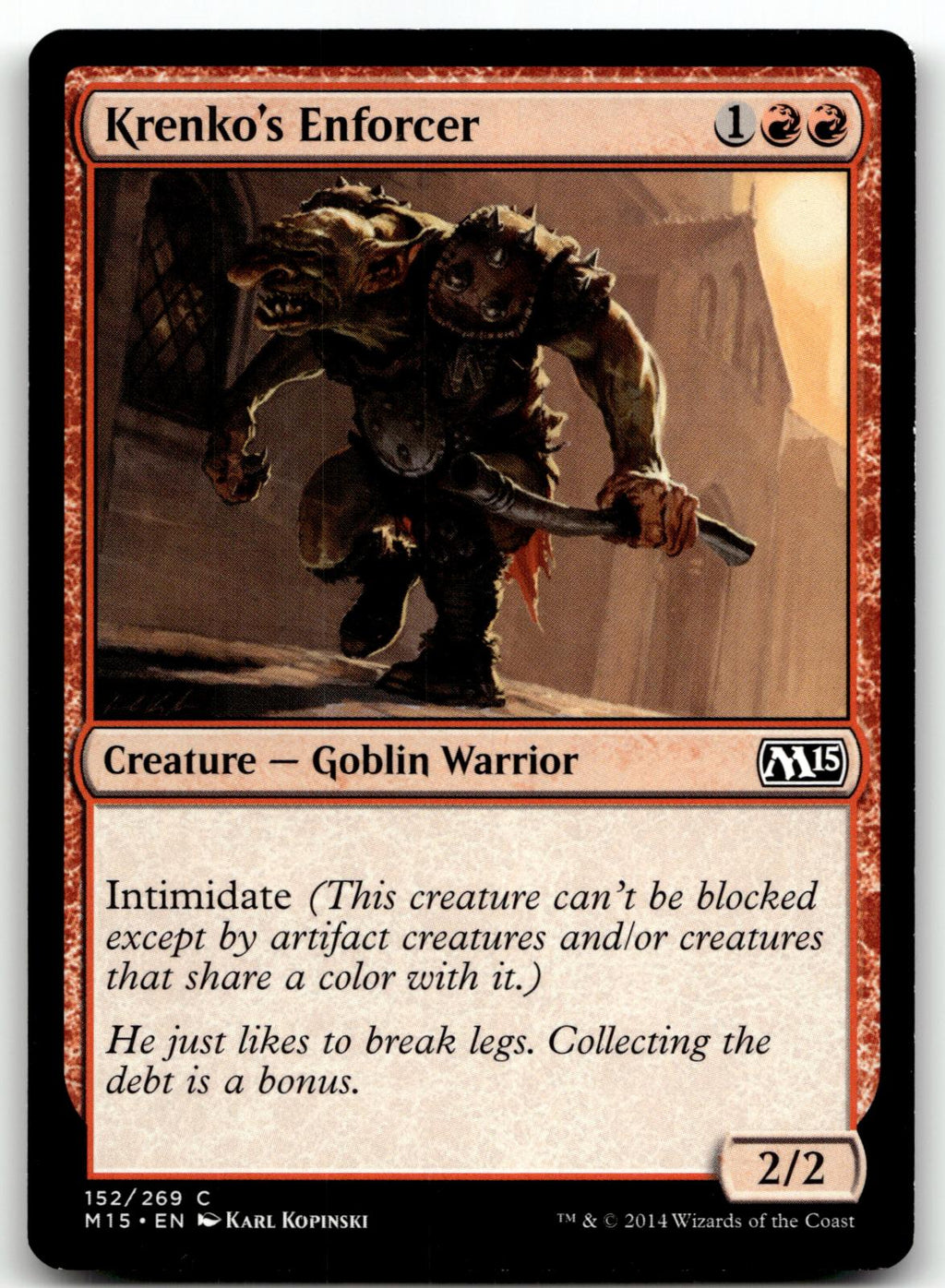 Krenko's Enforcer 152 Common Magic 2015 (M15) Magic: The Gathering Near Mint