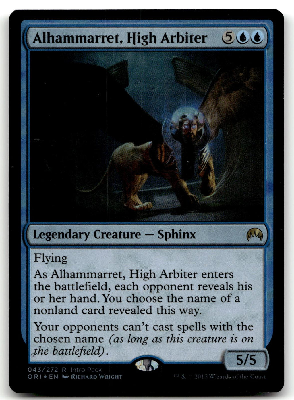 Alhammarret, High Arbiter 43 Rare Magic Origins Magic: The Gathering Foil NM