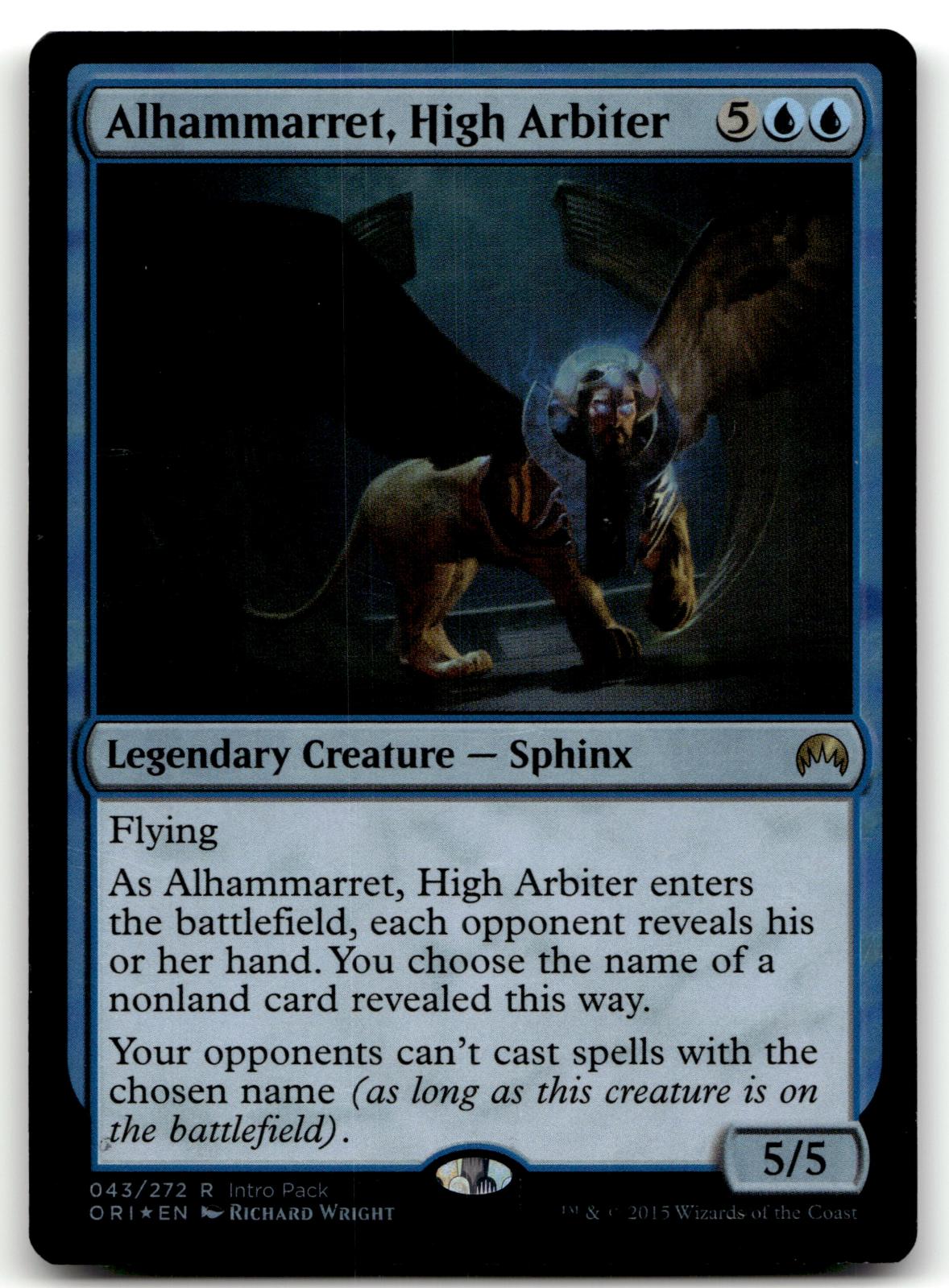 Alhammarret, High Arbiter 43 Rare Magic Origins Magic: The Gathering Foil NM