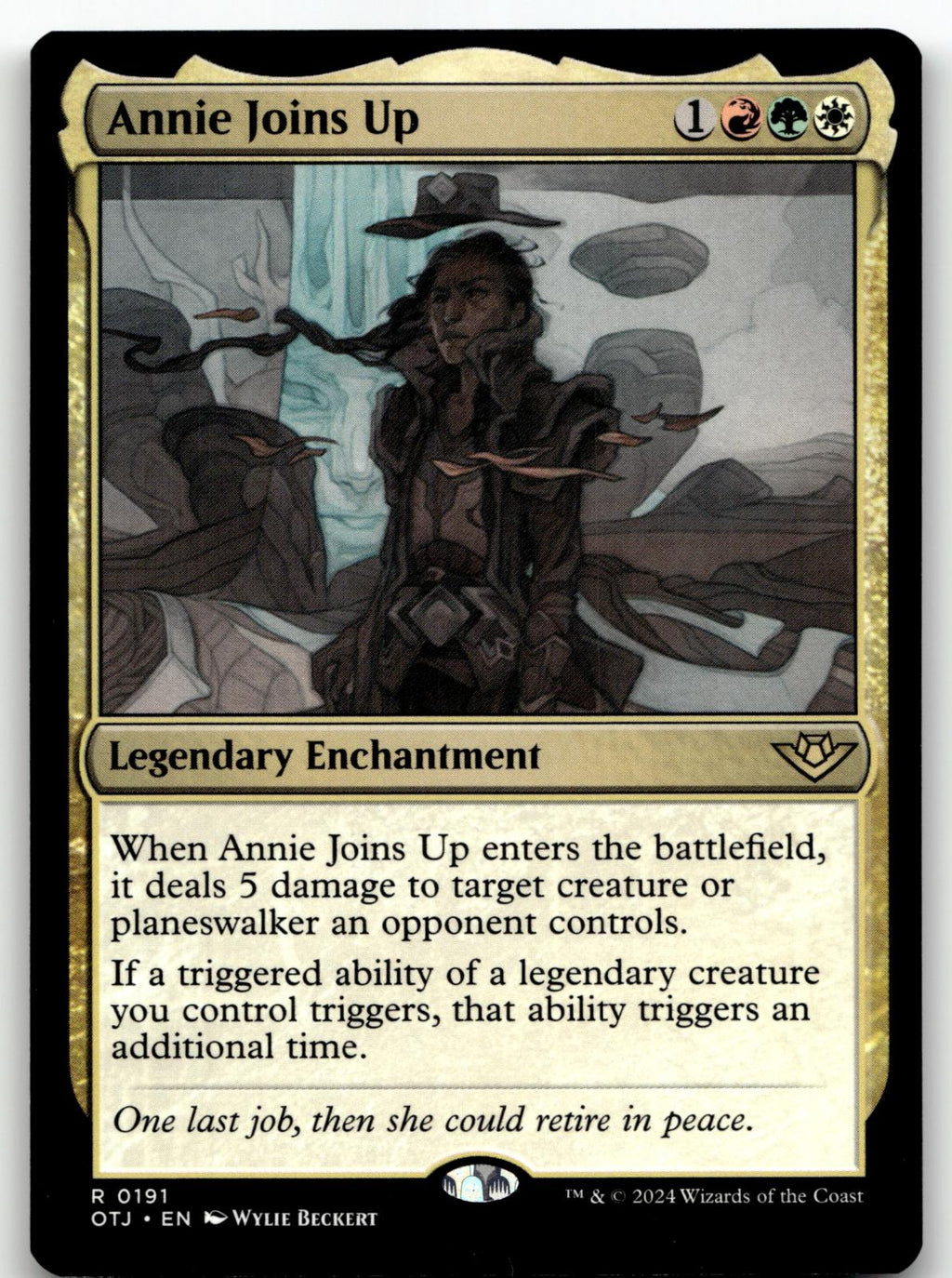Annie Joins Up 191 Rare Outlaws of Thunder Junction Magic: The Gathering NM