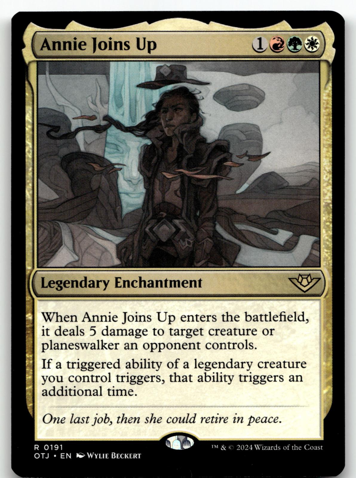 Annie Joins Up 191 Rare Outlaws of Thunder Junction Magic: The Gathering NM
