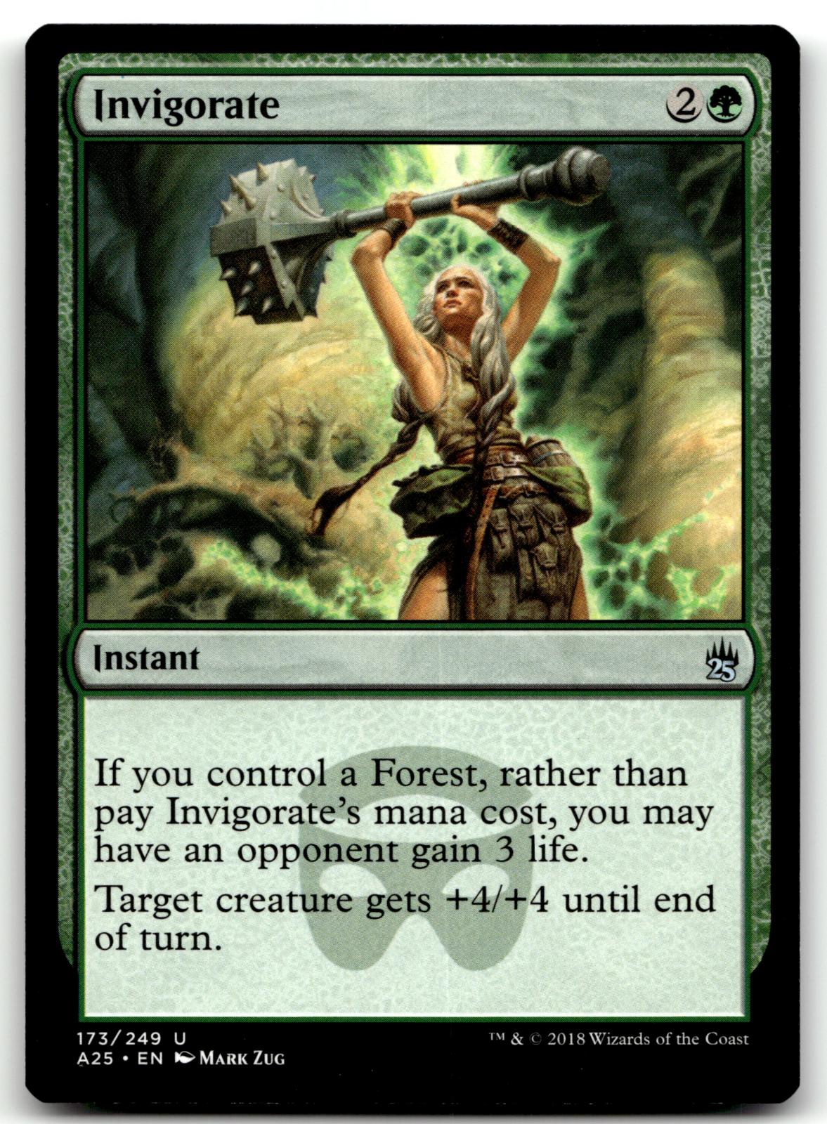Invigorate 173 Uncommon Masters 25 Magic: The Gathering Near Mint