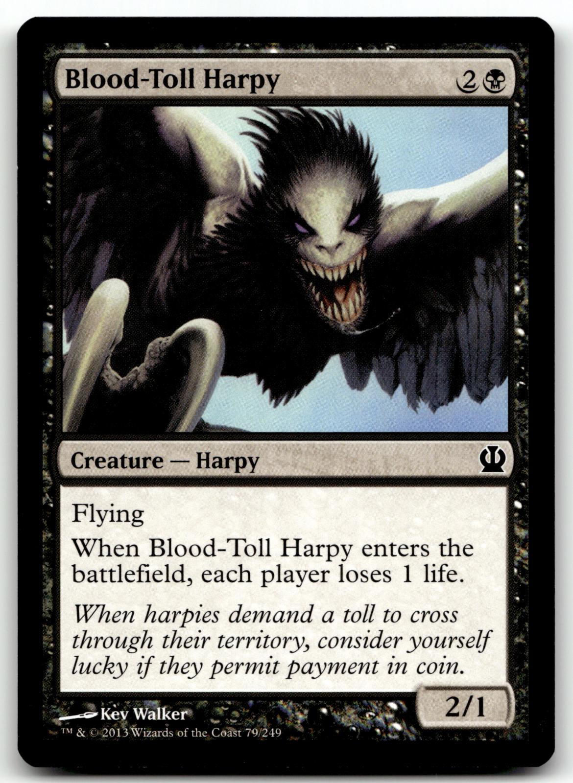 Blood-Toll Harpy 79 Common Theros Magic: The Gathering Near Mint
