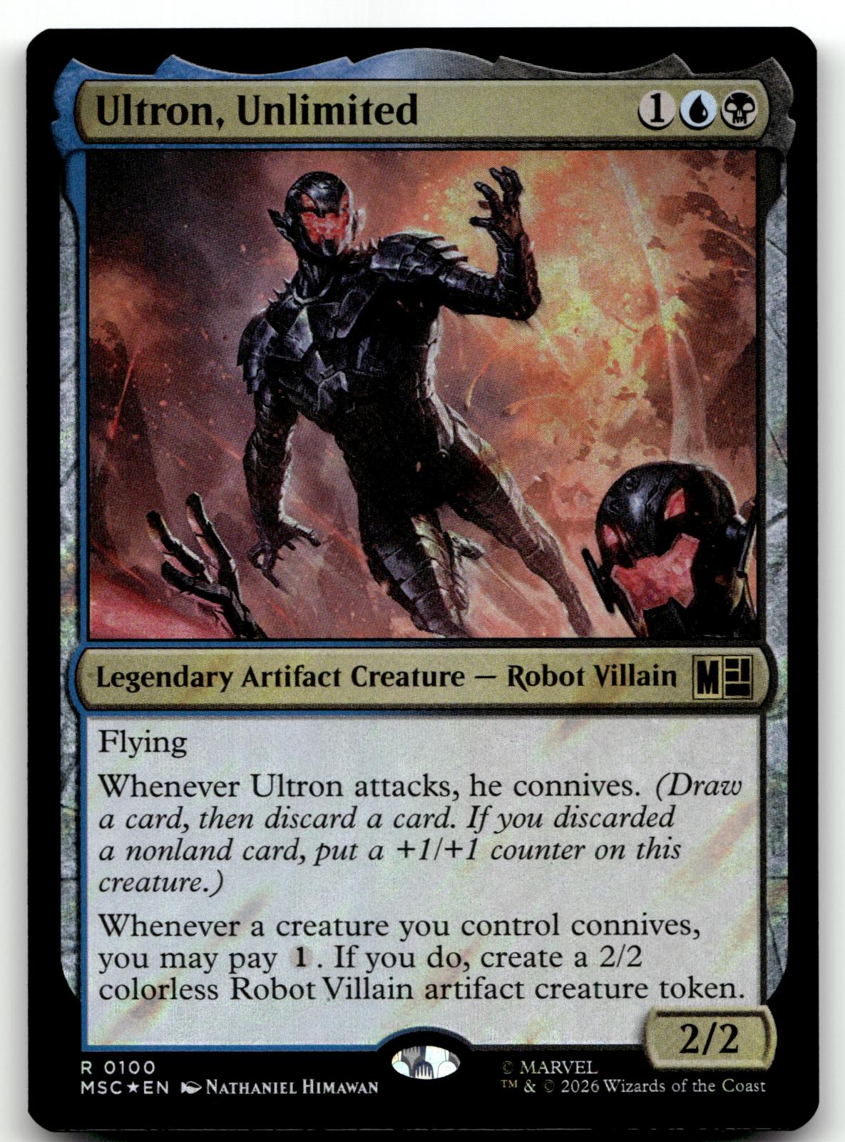 Ultron, Unlimited 100 Commander: Marvel Super Heroes Magic: The Gathering NM