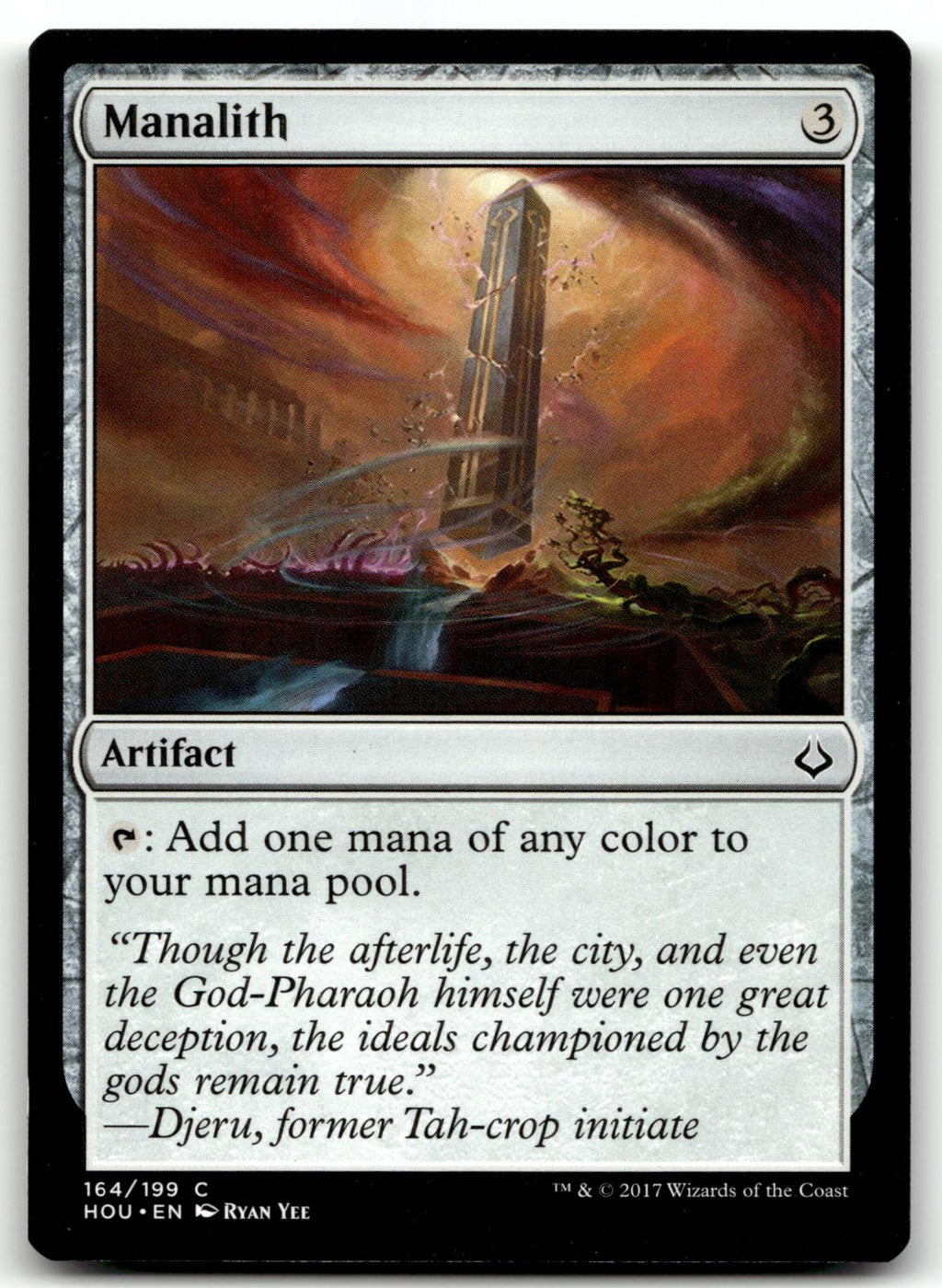 Manalith 164 Common Hour of Devastation Magic: The Gathering Near Mint