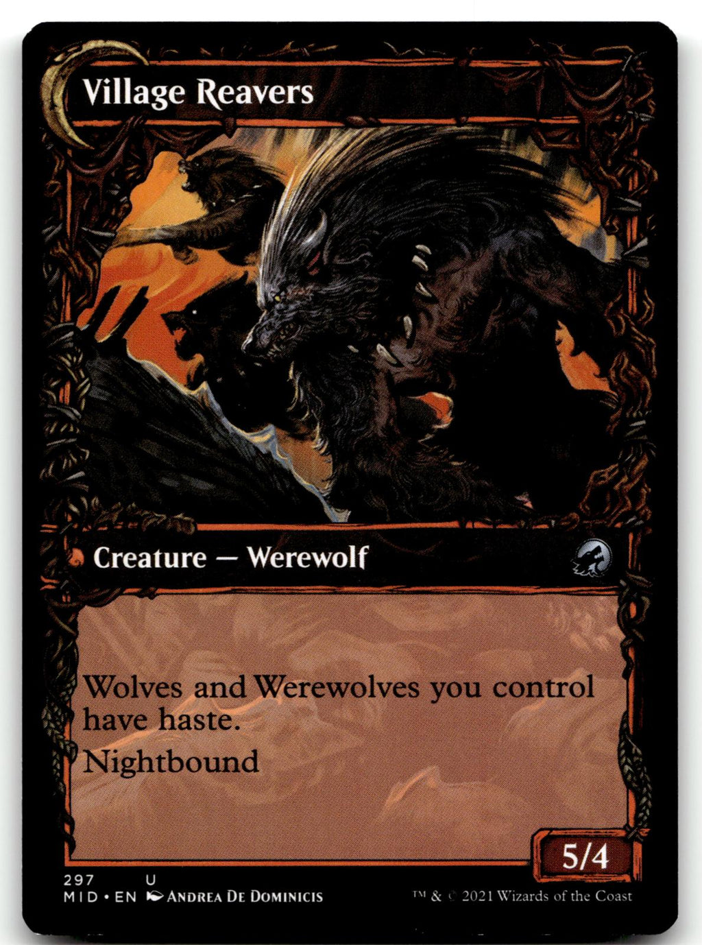 Village Watch (Showcase) 297 Innistrad: Midnight Hunt Magic: The Gathering NM