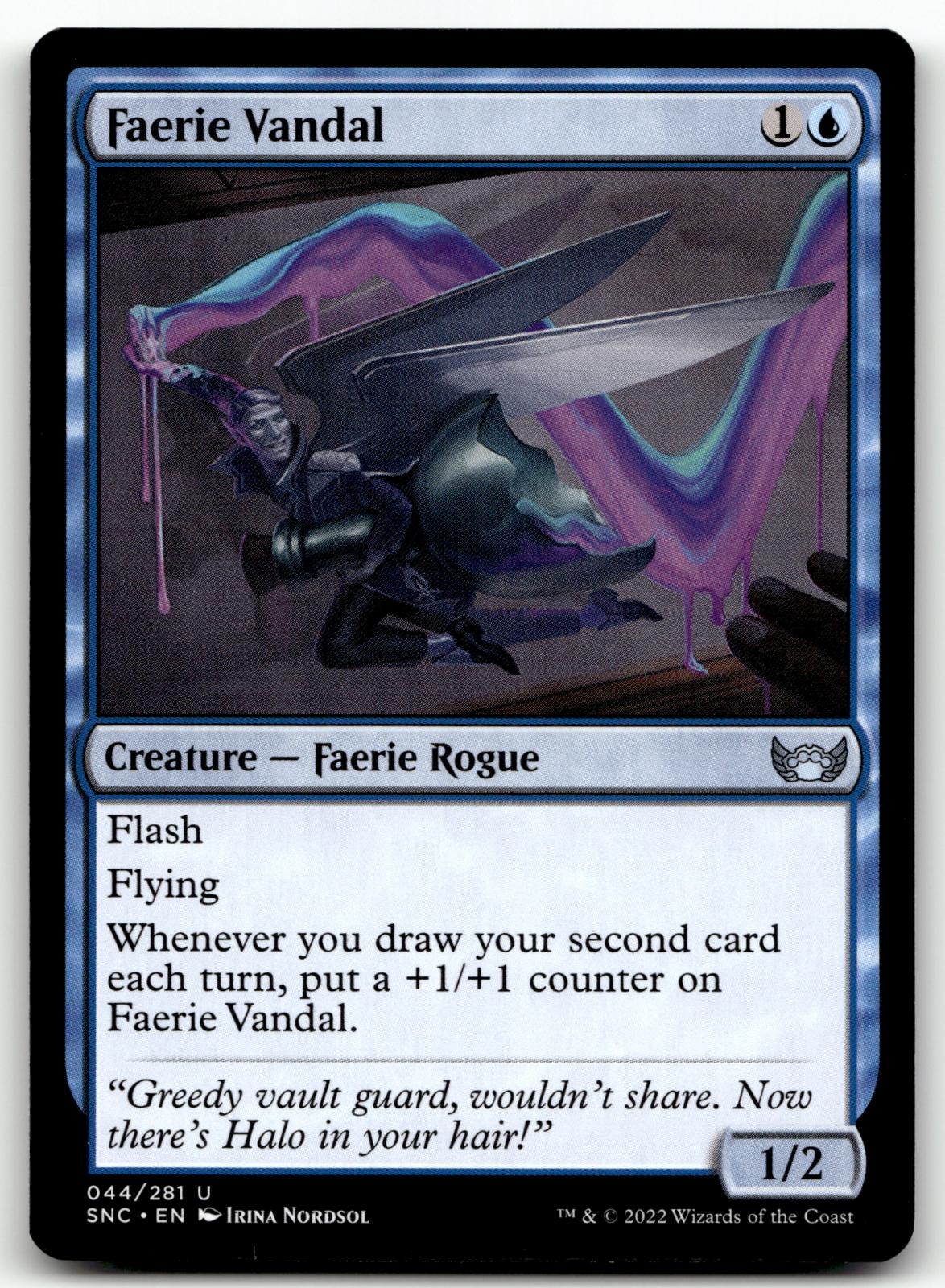 Faerie Vandal 44 Uncommon Streets of New Capenna Magic: The Gathering Near Mint