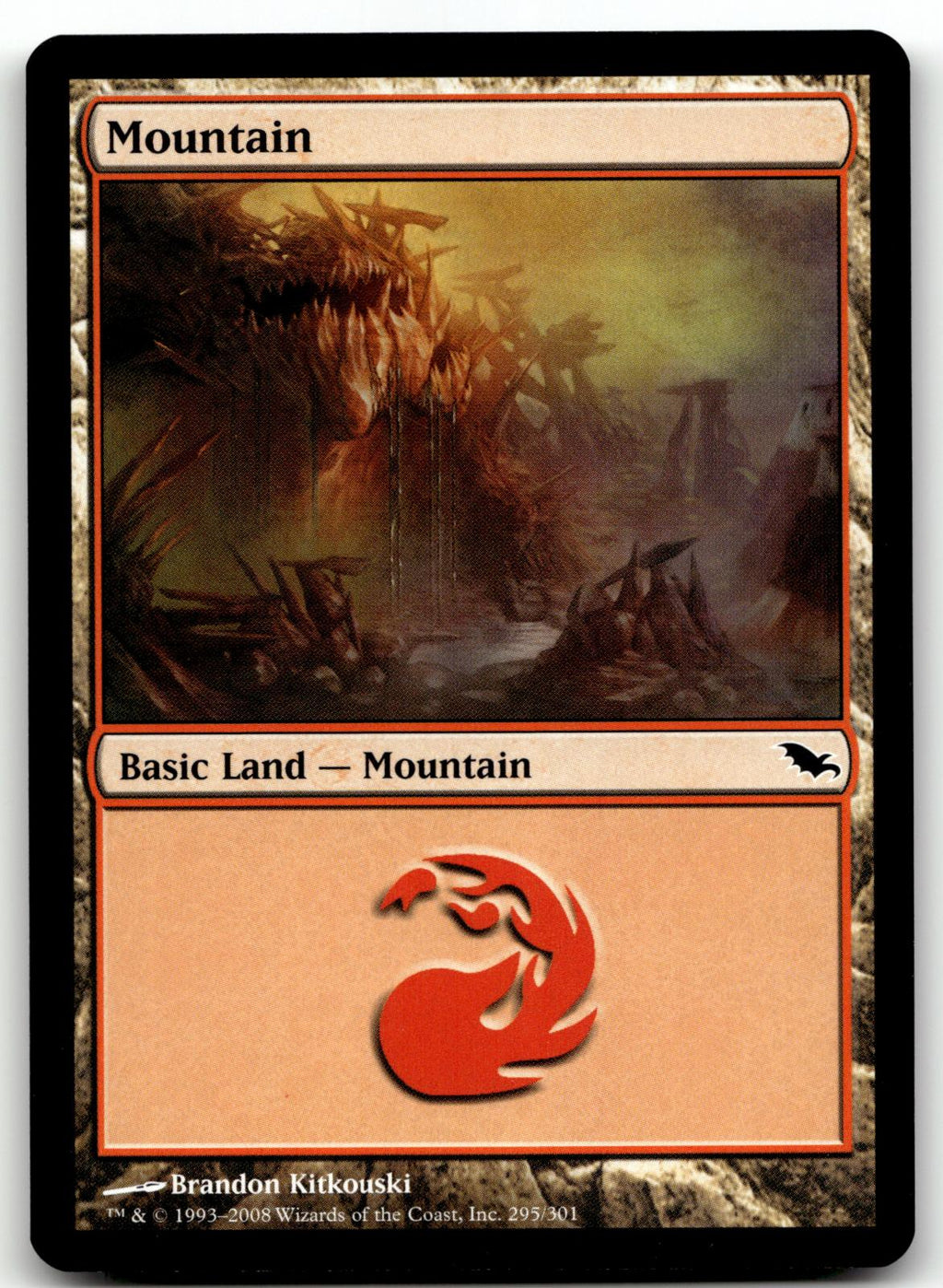 Mountain (295) 295 Land Shadowmoor Magic: The Gathering Near Mint
