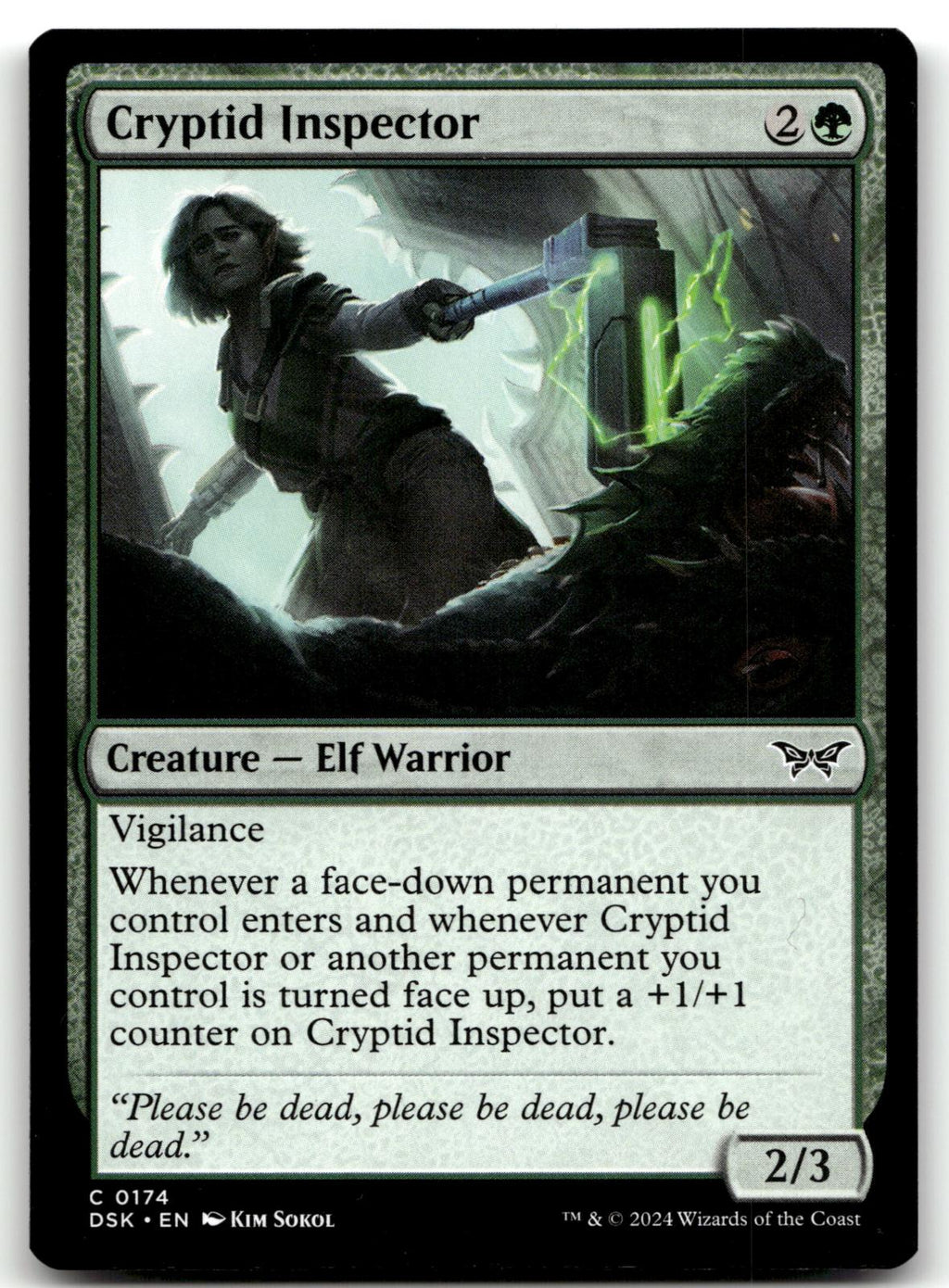 Cryptid Inspector 174 Common Duskmourn: House of Horror Magic: The Gathering NM