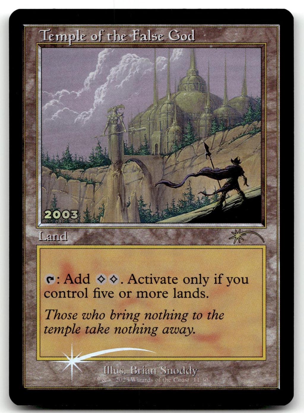 Temple of the False God 11 30th Anniversary Promos Magic: The Gathering Foil NM