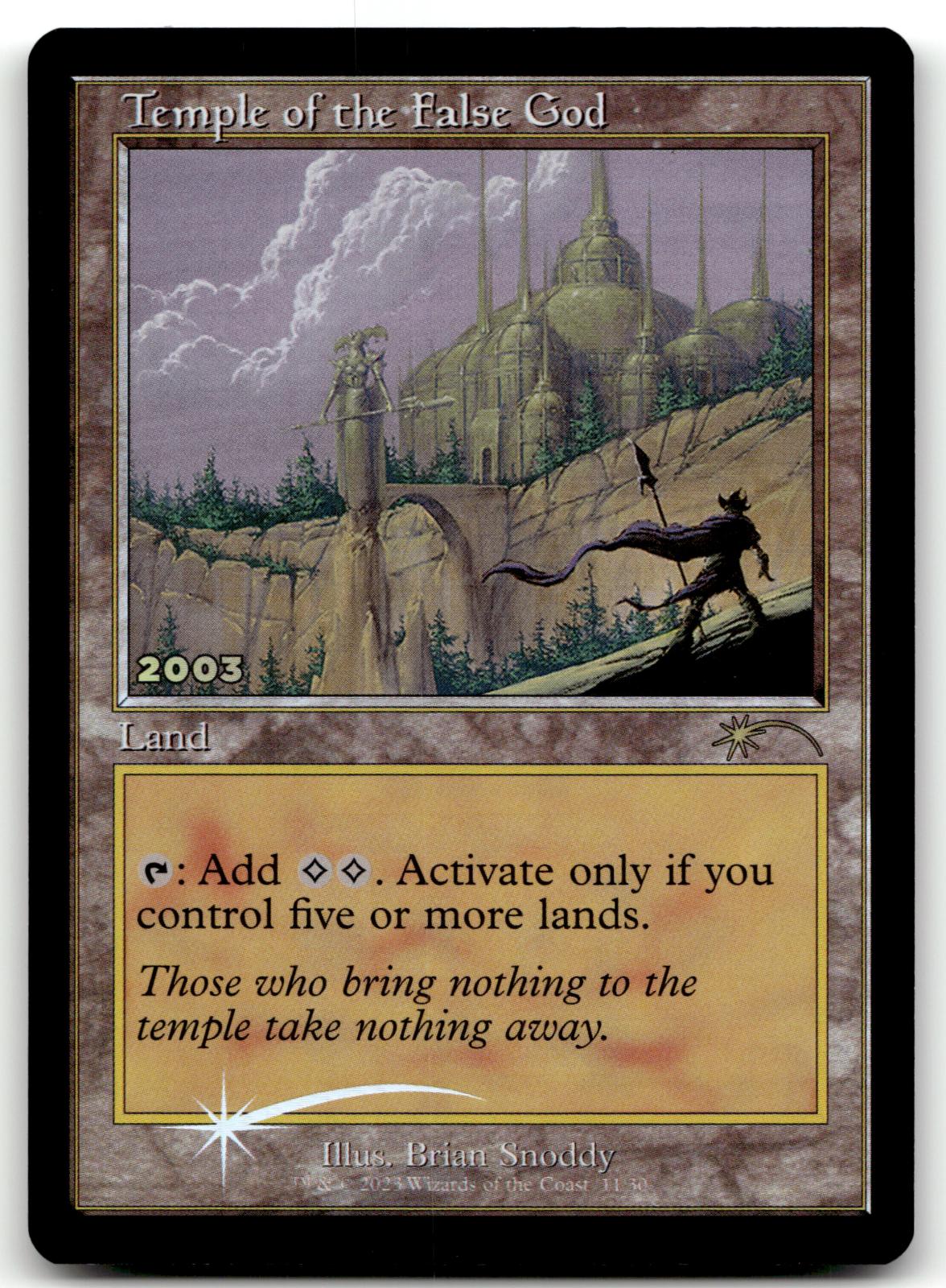Temple of the False God 11 30th Anniversary Promos Magic: The Gathering Foil NM