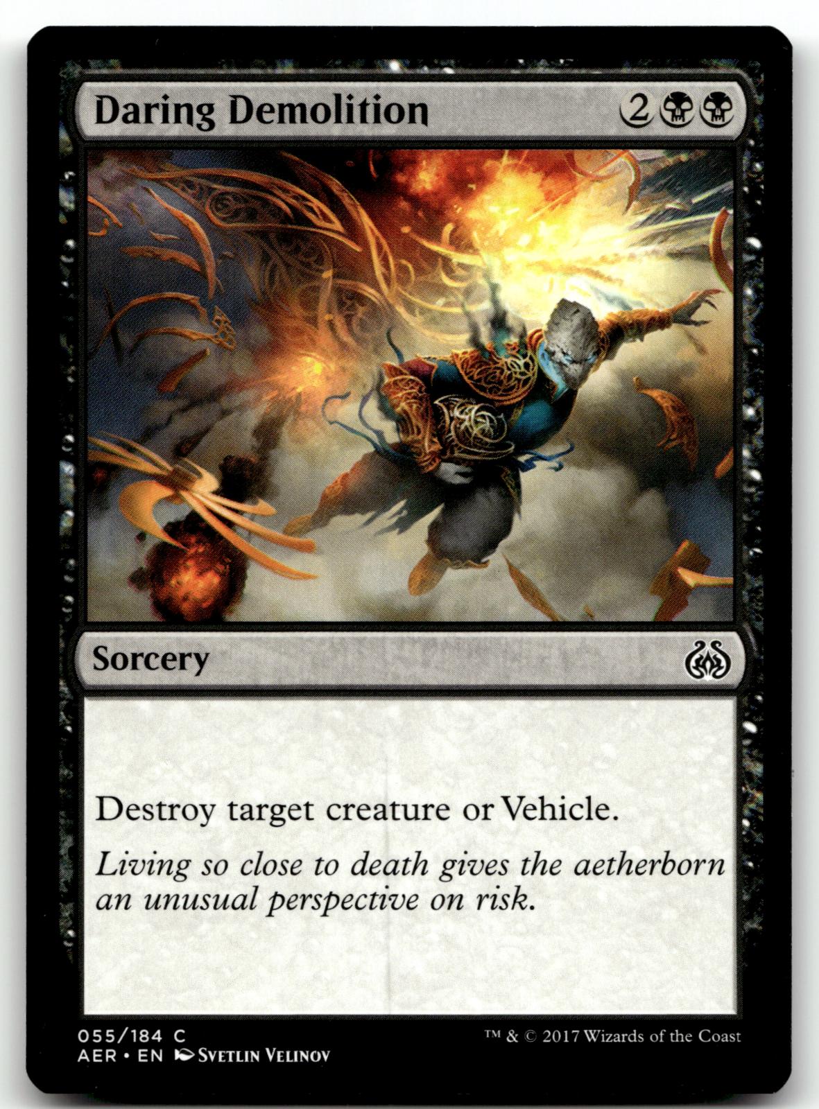 Daring Demolition 55 Common Aether Revolt Magic: The Gathering Near Mint