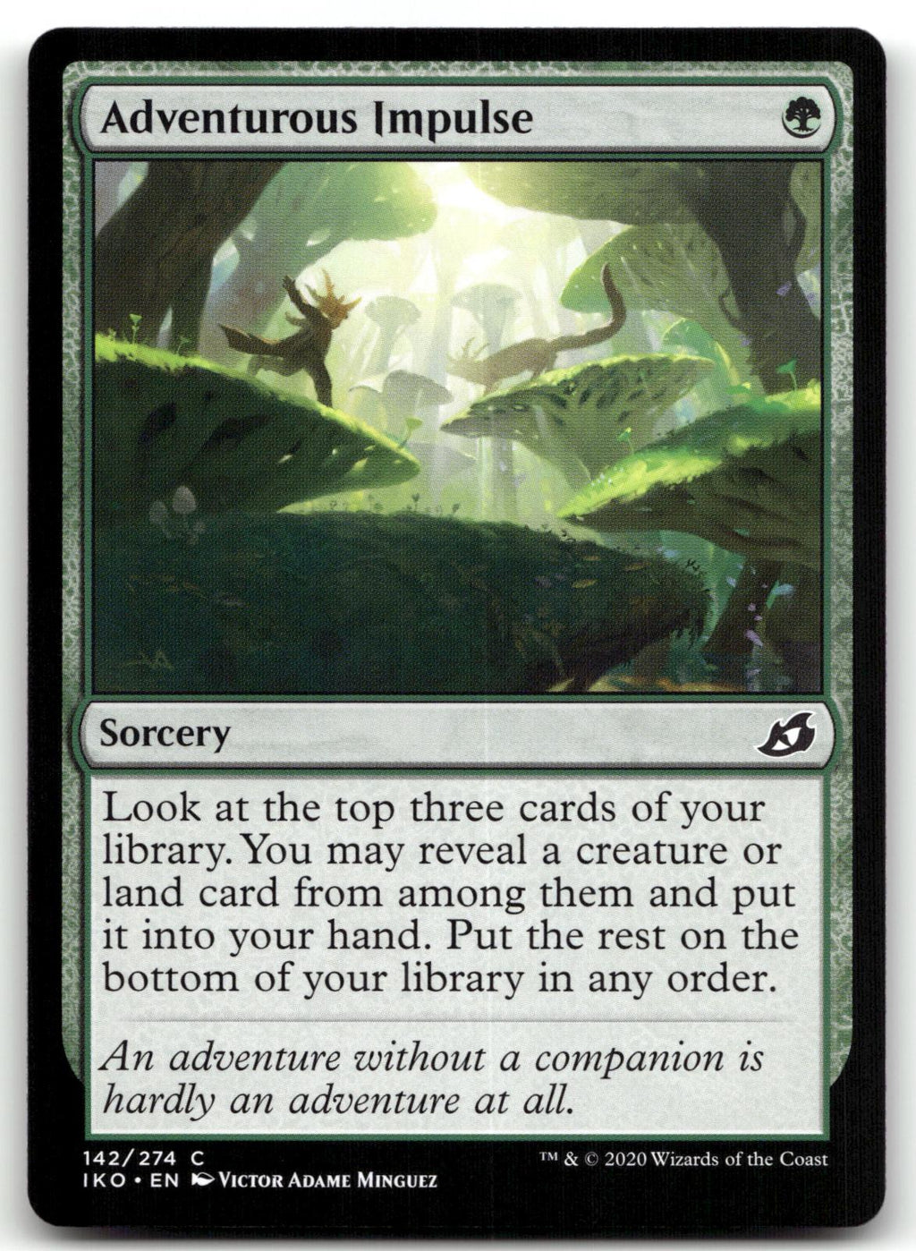 Adventurous Impulse 142 Common Ikoria: Lair of Behemoths Magic: The Gathering NM
