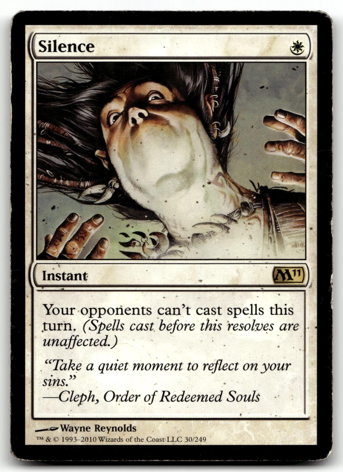 Silence 30 Rare Magic 2011 (M11) Magic: The Gathering Lightly Played