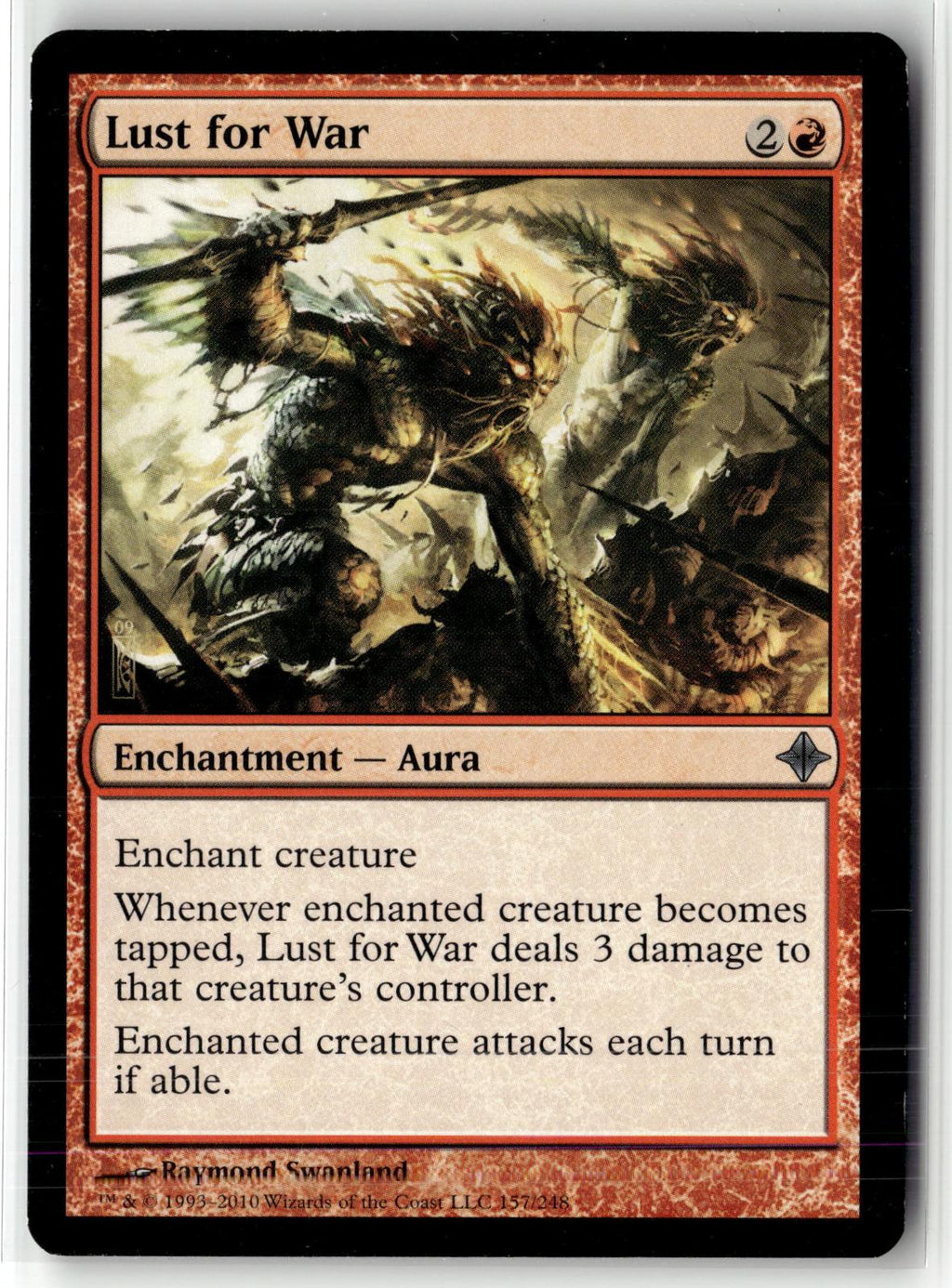 Lust for War 157 Uncommon Rise of the Eldrazi Magic: The Gathering Near Mint
