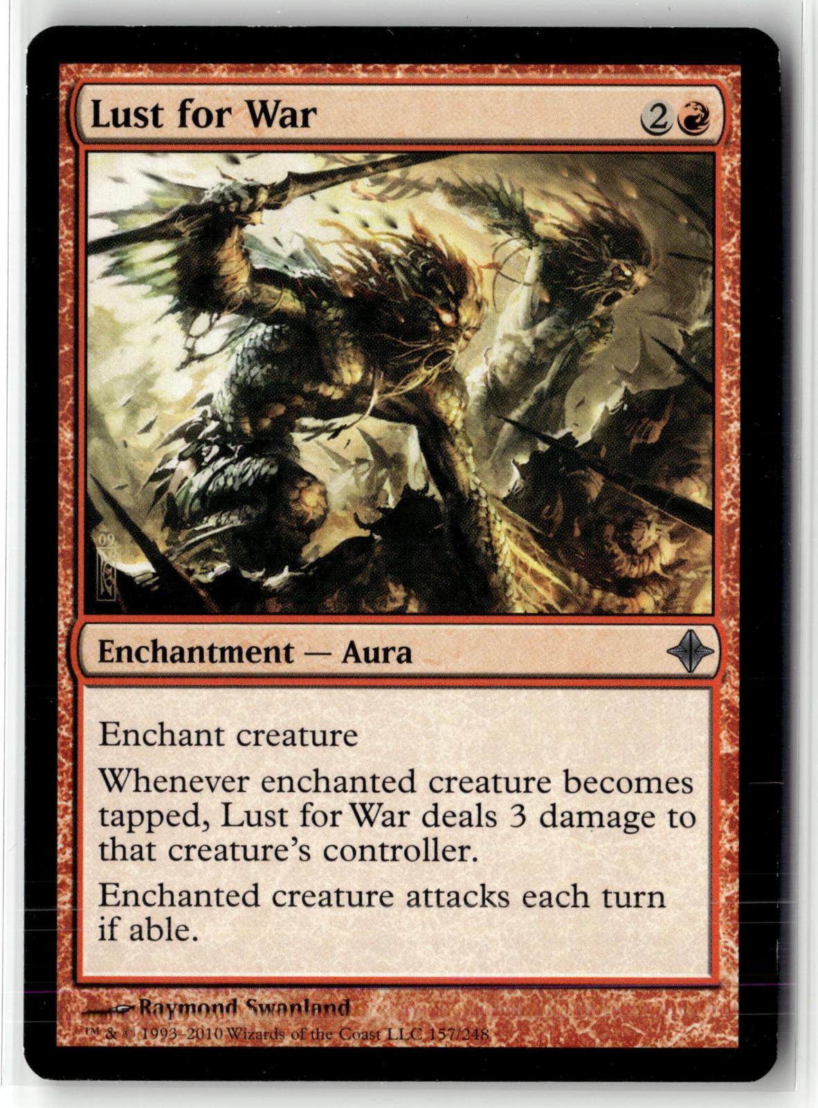 Lust for War 157 Uncommon Rise of the Eldrazi Magic: The Gathering Near Mint