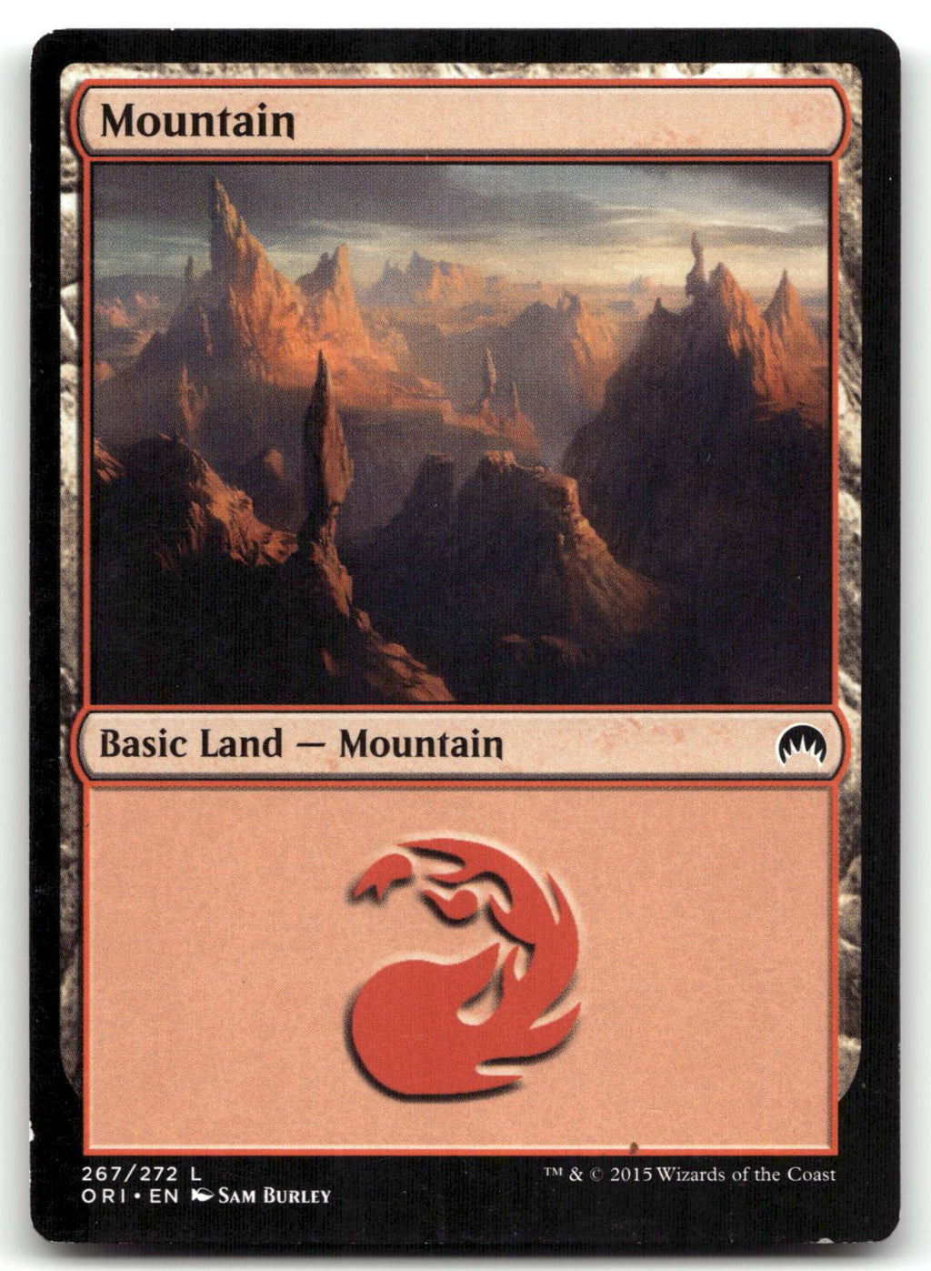 Mountain (267) 267 Land Magic Origins Magic: The Gathering Near Mint